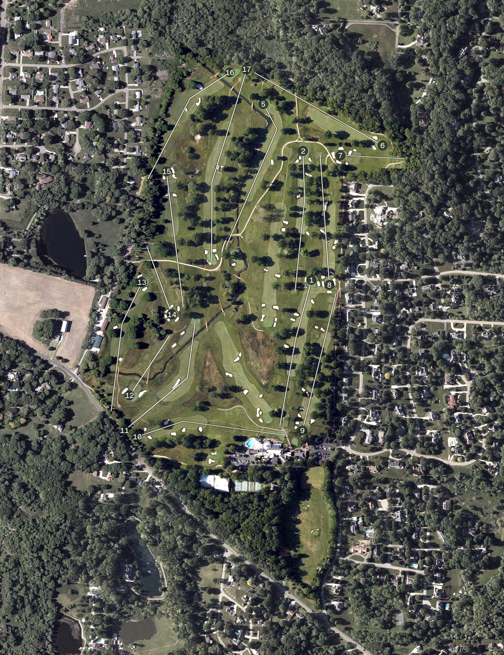 Aerial view of Pro Putt Miniature Golf Course, OH