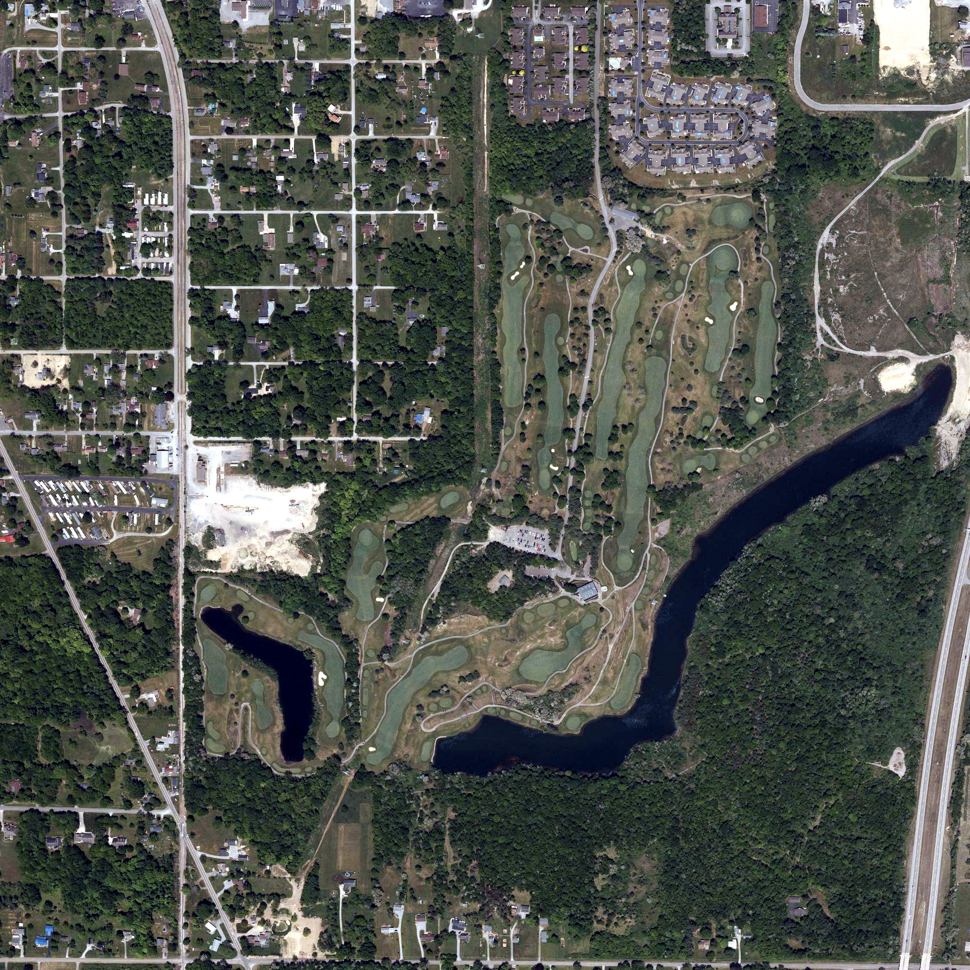 Aerial view of Reserve Run Golf Course, OH