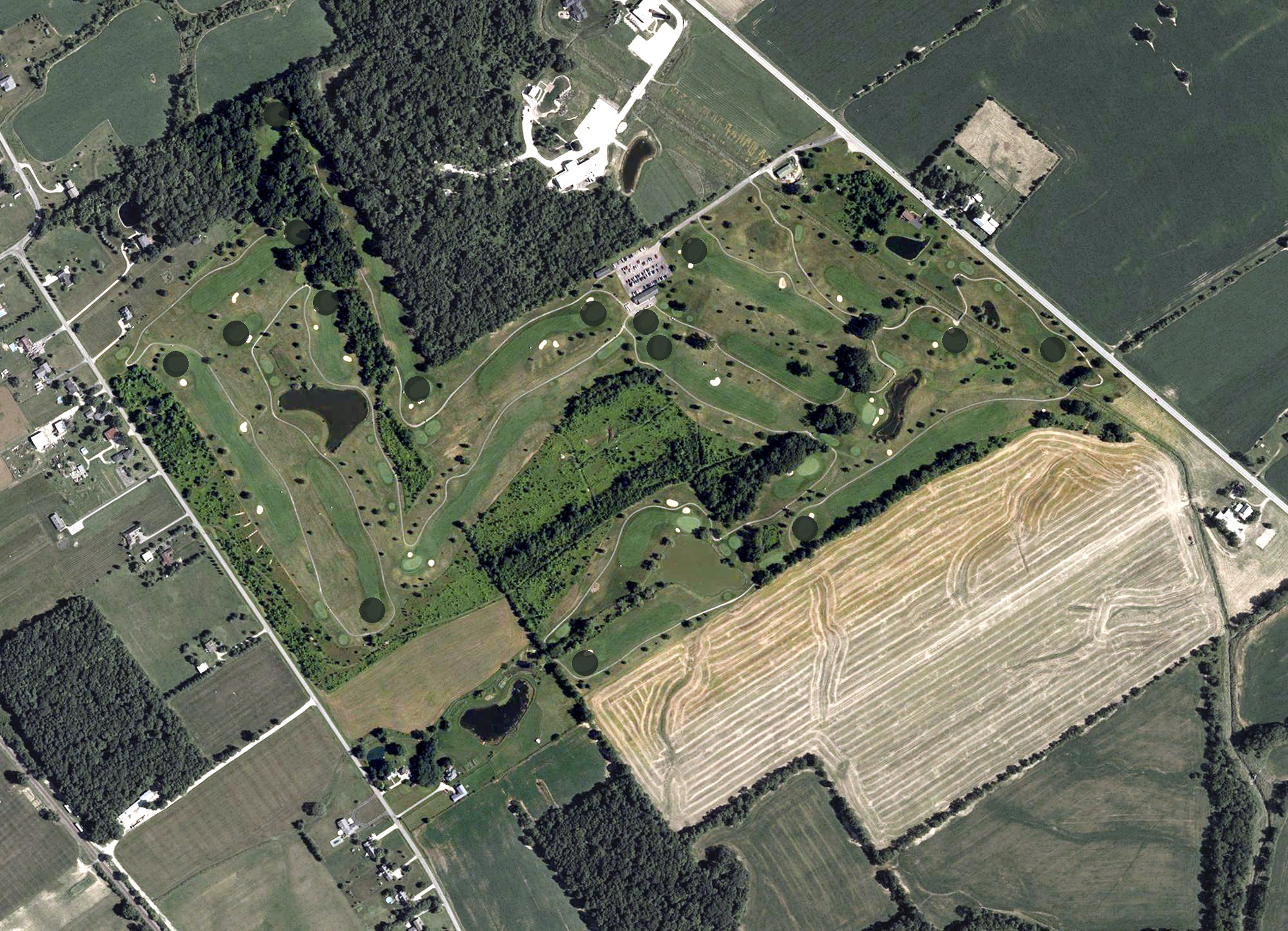 Aerial view of Rolling Meadows, OH