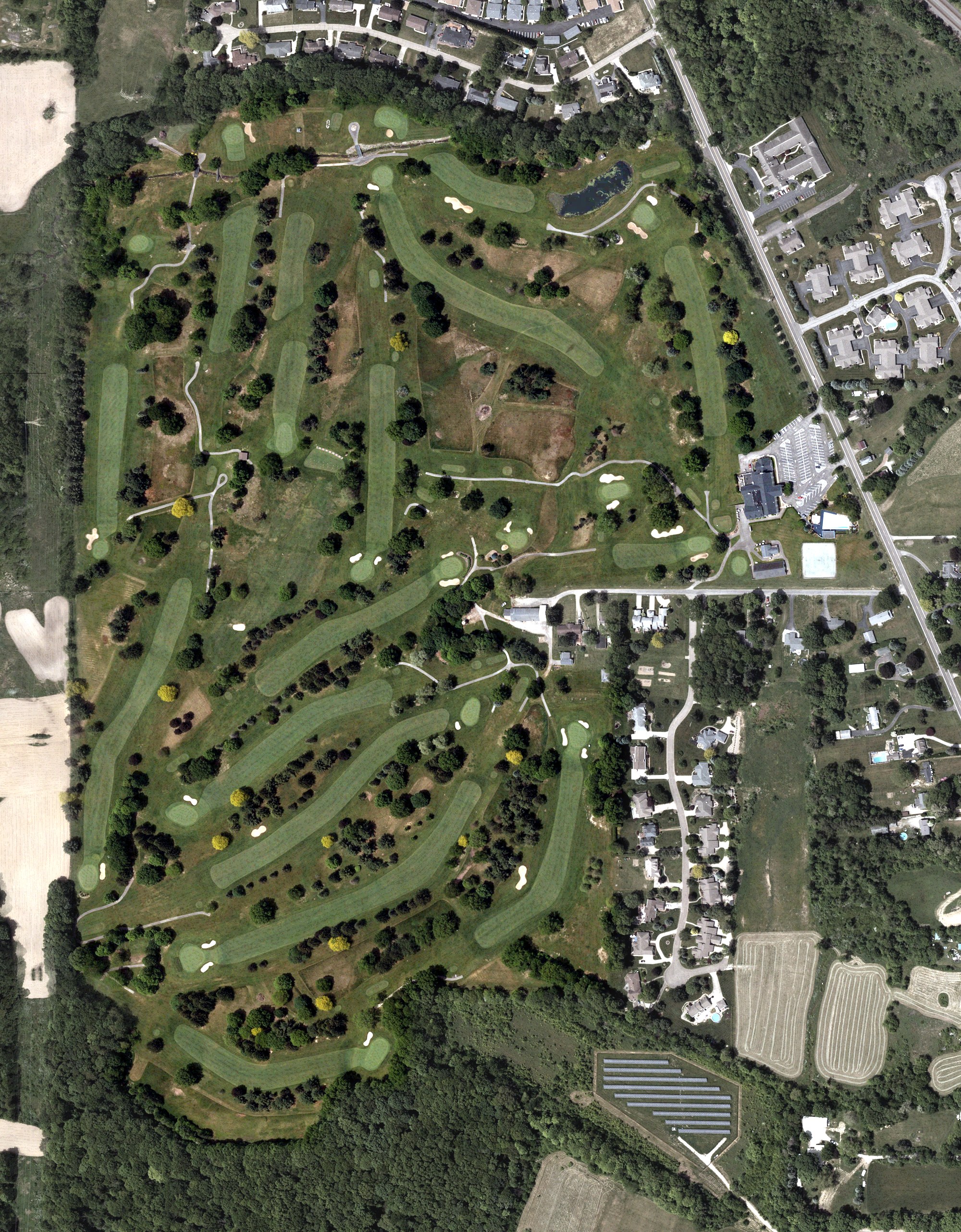 Aerial view of Salem Golf Club, OH