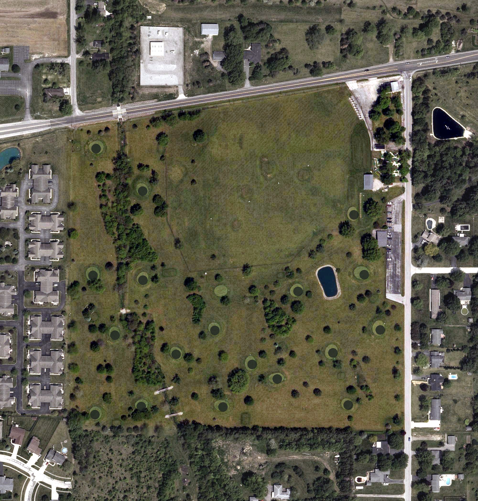 Aerial view of Shady Grove Golf Course, OH