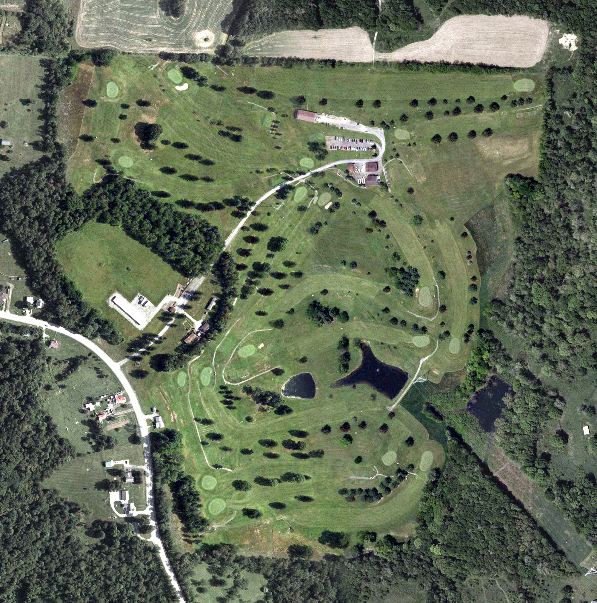 Aerial view of Spring Hills Golf Club, OH