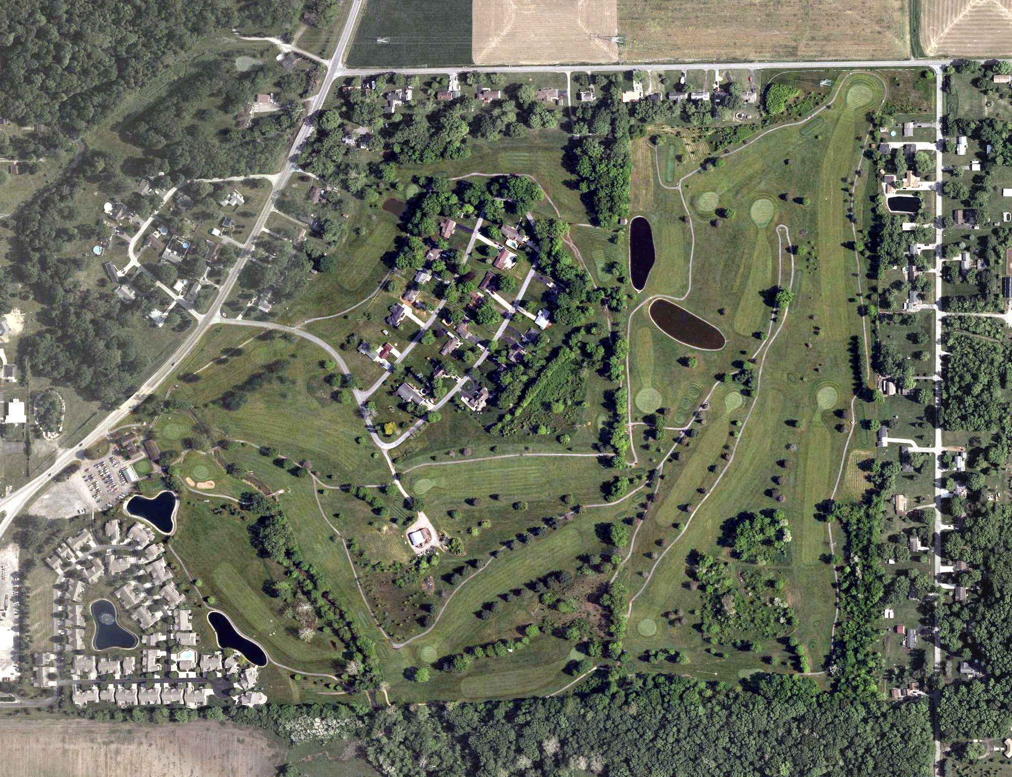 Aerial view of Springbrook Golf Club, OH