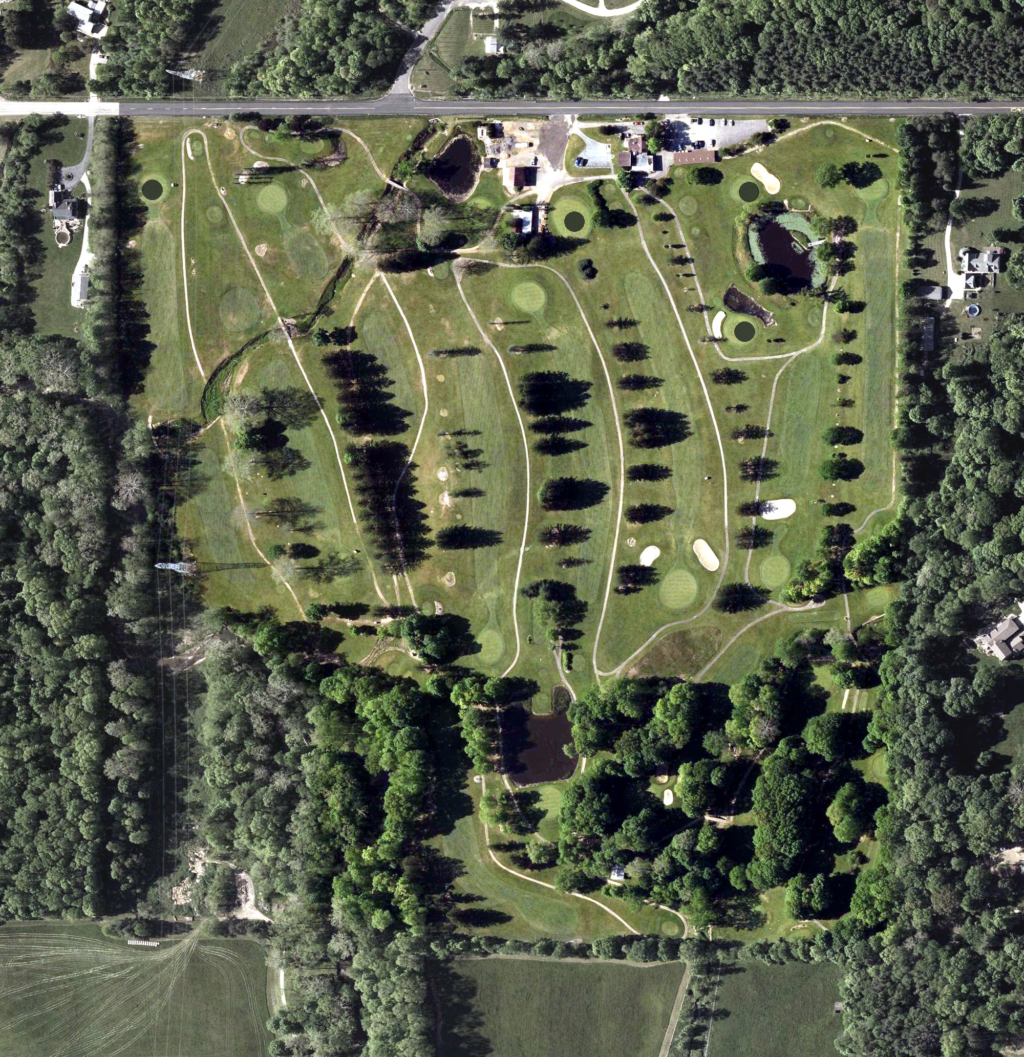 Aerial view of St. Bernard Golf Club, OH