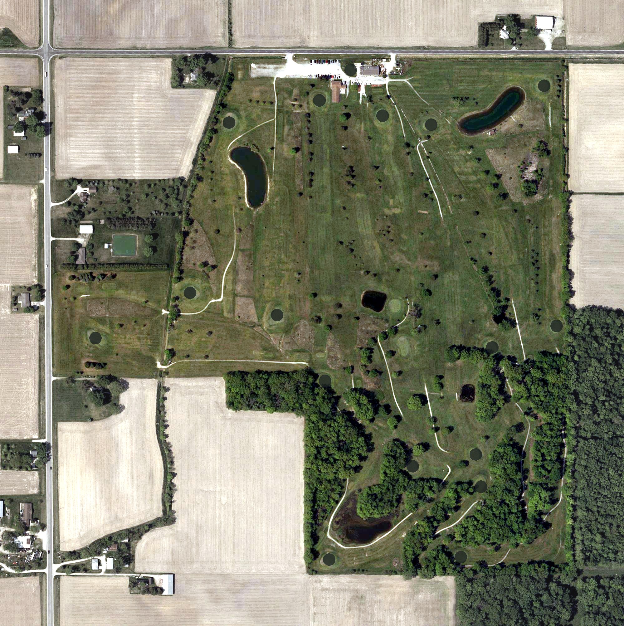 Aerial view of St. Mike's Golf Course, OH