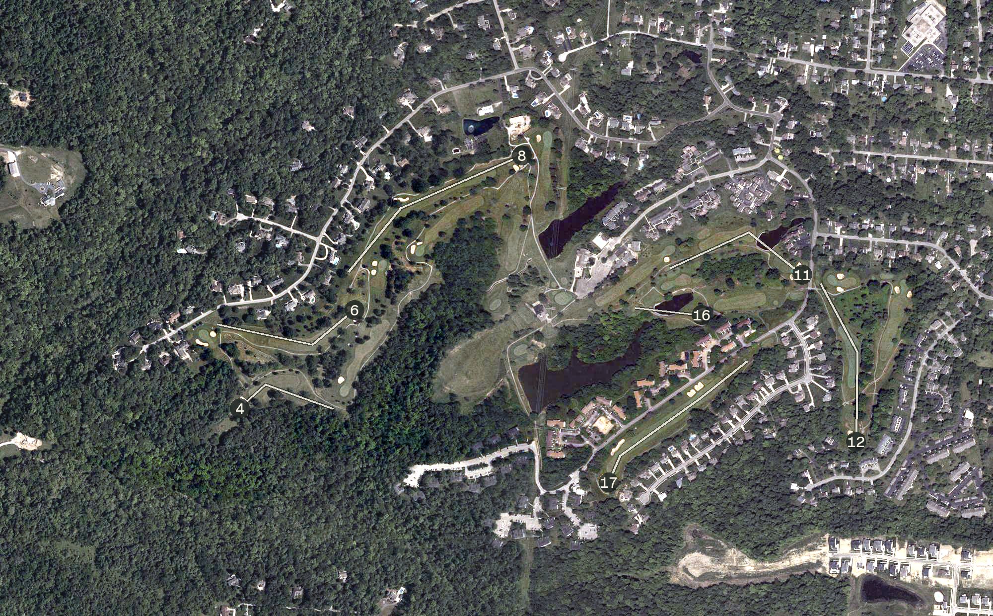 Aerial view of Stillmeadow Country Club, OH