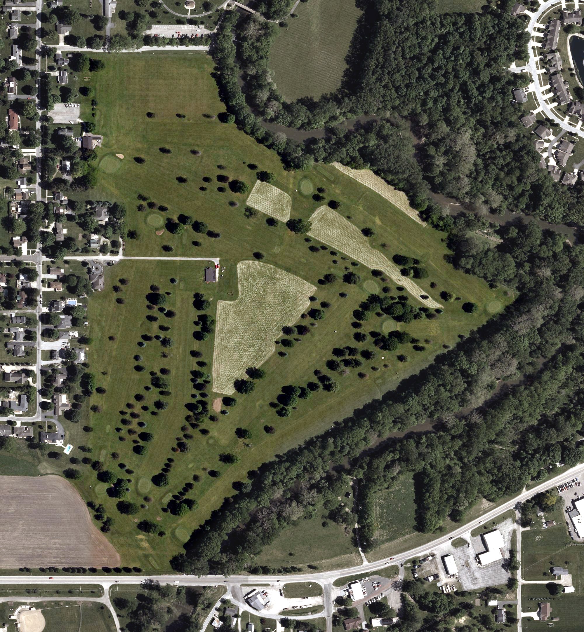 Aerial view of Stone Crossing Golf Club, OH