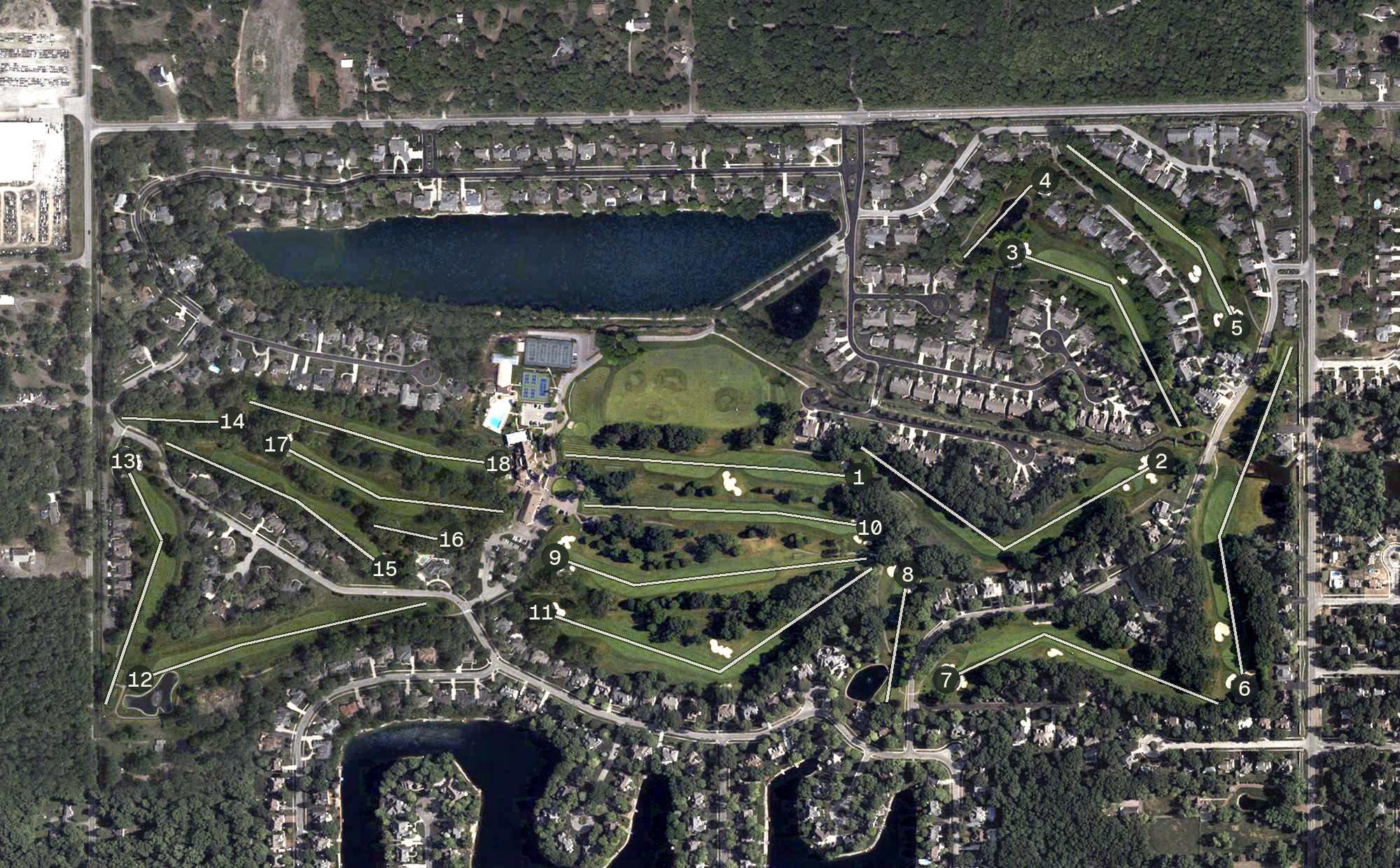 Aerial view of Stone Oak Country Club, OH