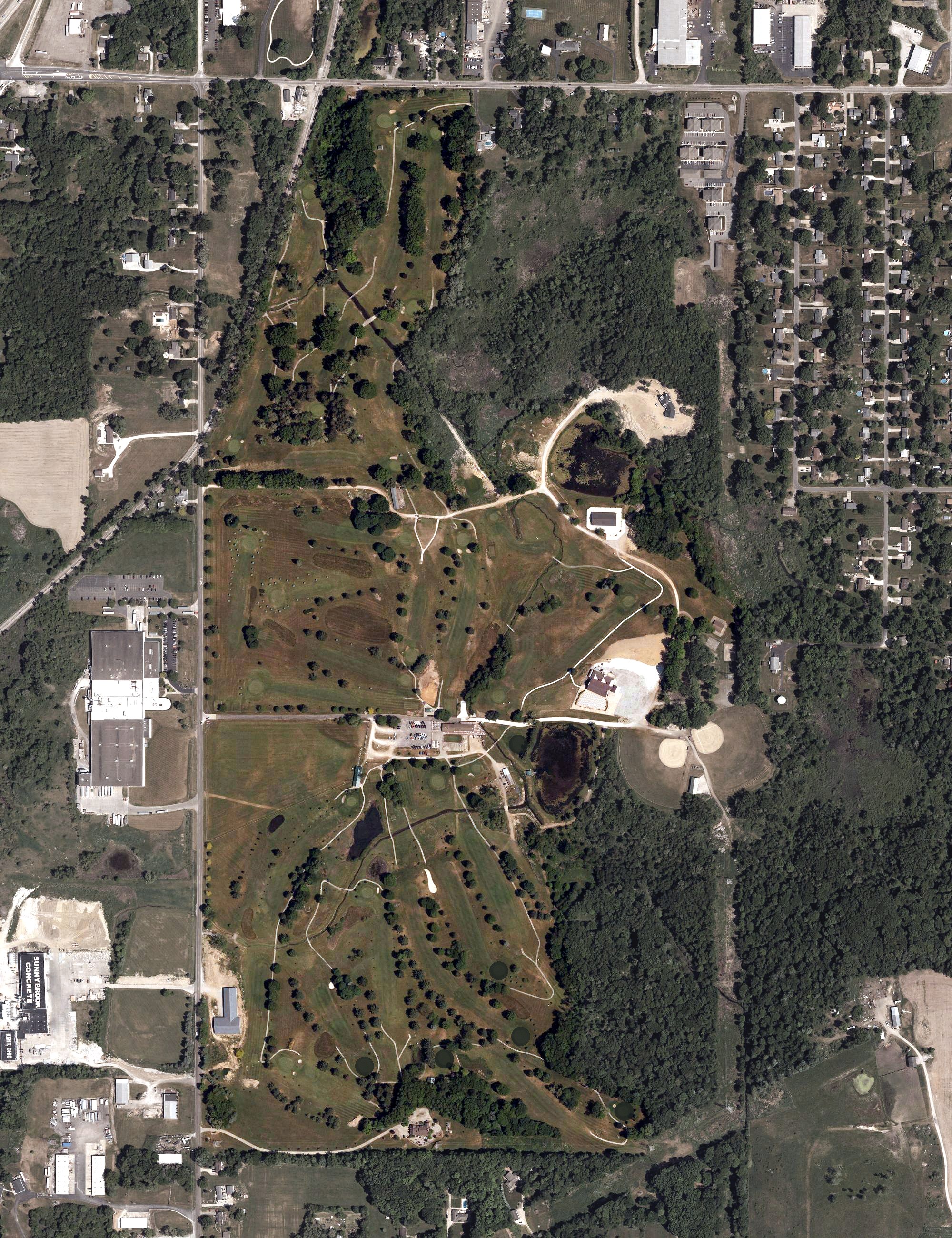 Aerial view of Sunny Hill Golf Course, OH