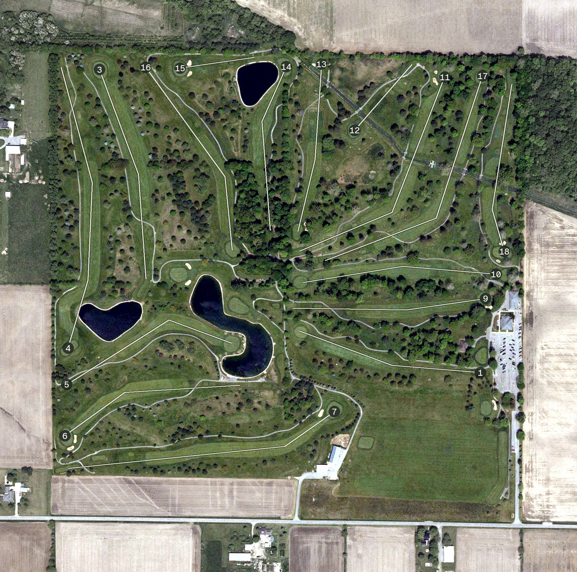Aerial view of Sycamore Springs, OH