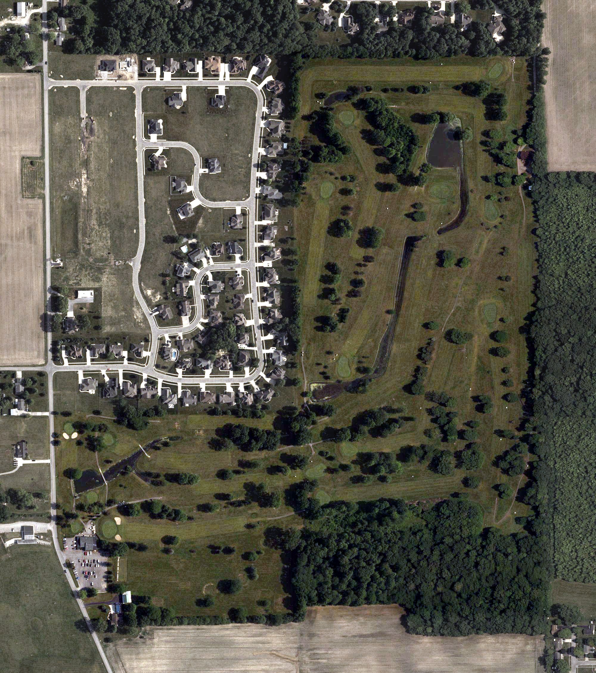 Aerial view of Tamarac Golf Course, OH