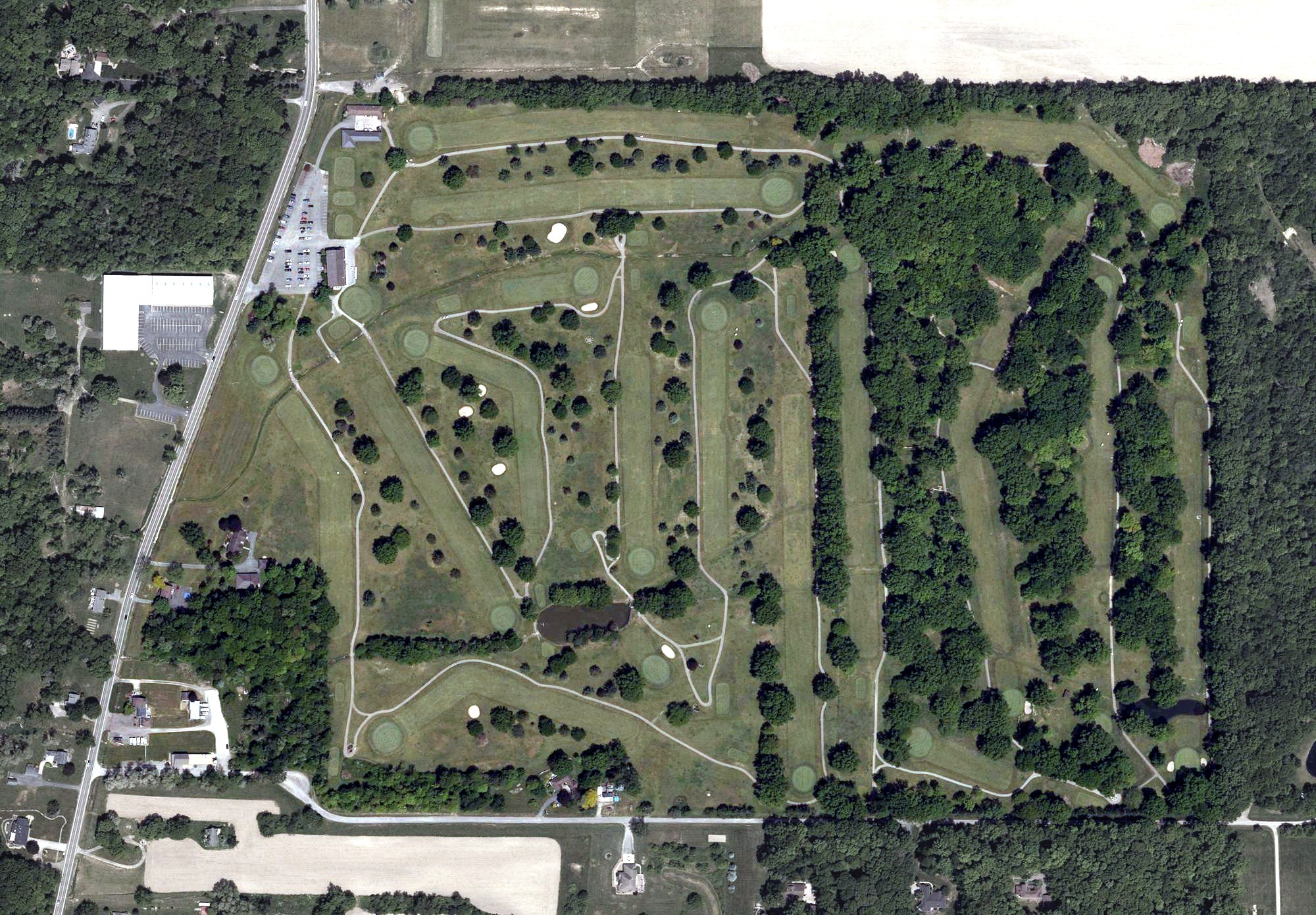 Aerial view of Tamer Win Golf & Country Club, OH