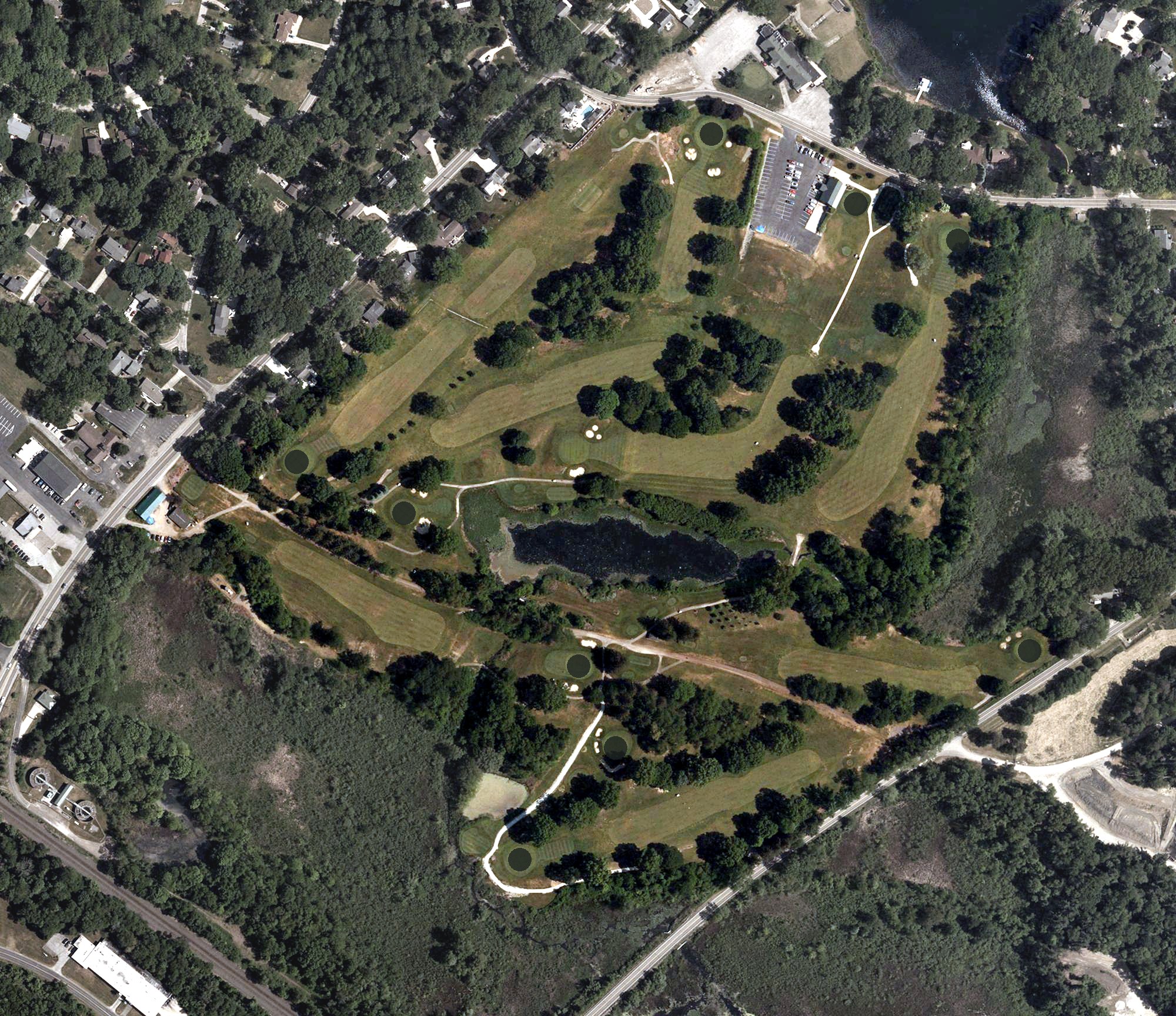 Aerial view of The Fairways at Twin Lakes, OH