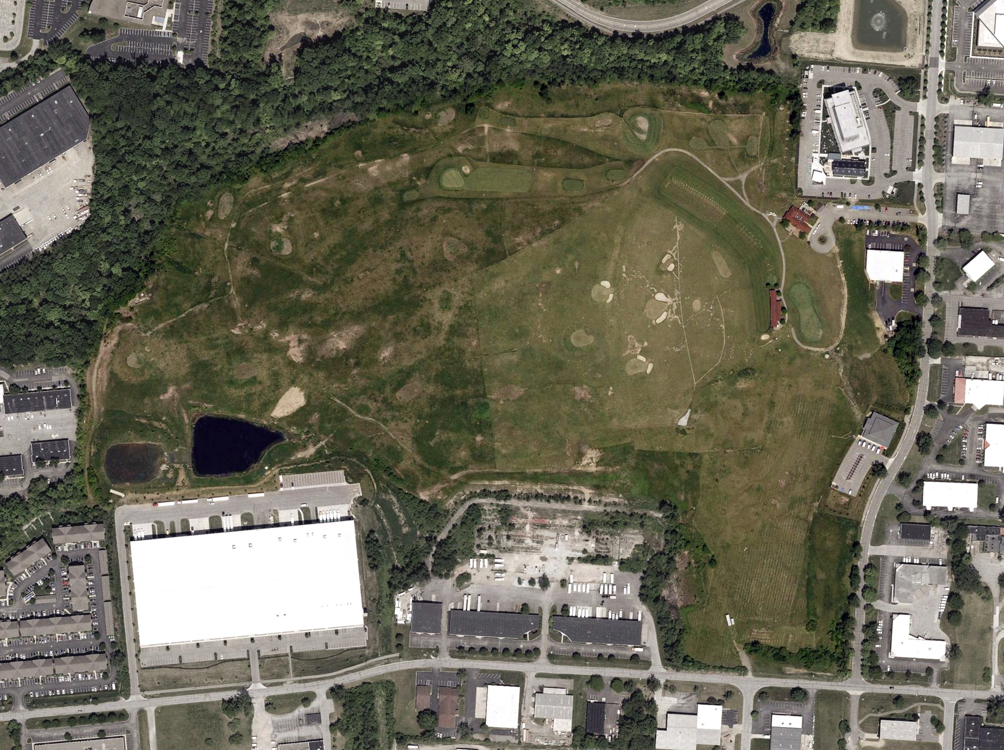 Aerial view of The Golf Depot, OH