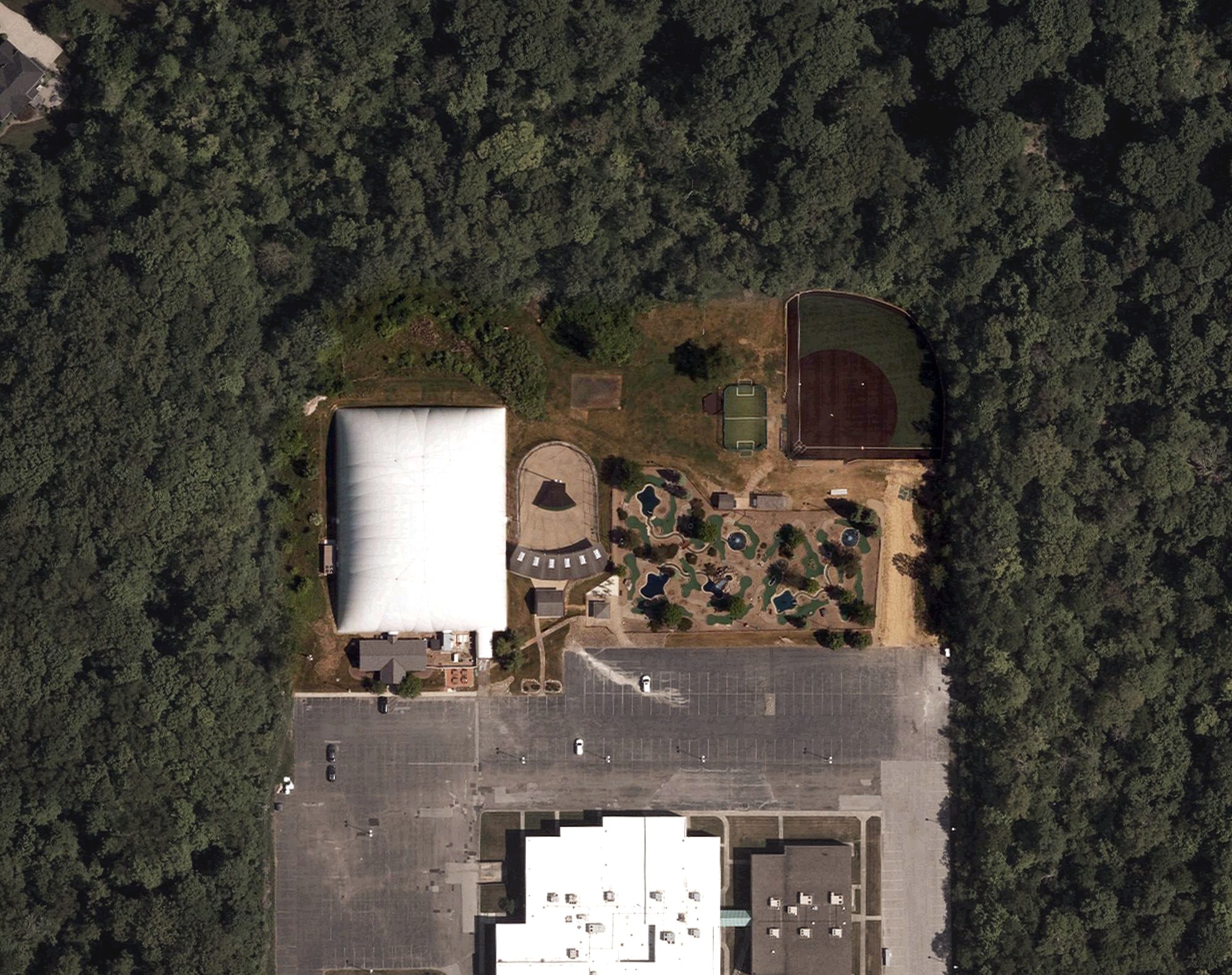 Aerial view of The Golf Dome, OH