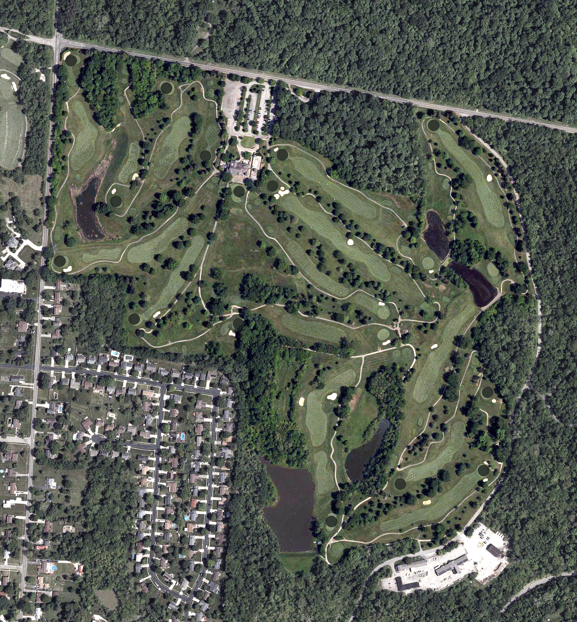Aerial view of The Mill Course, OH