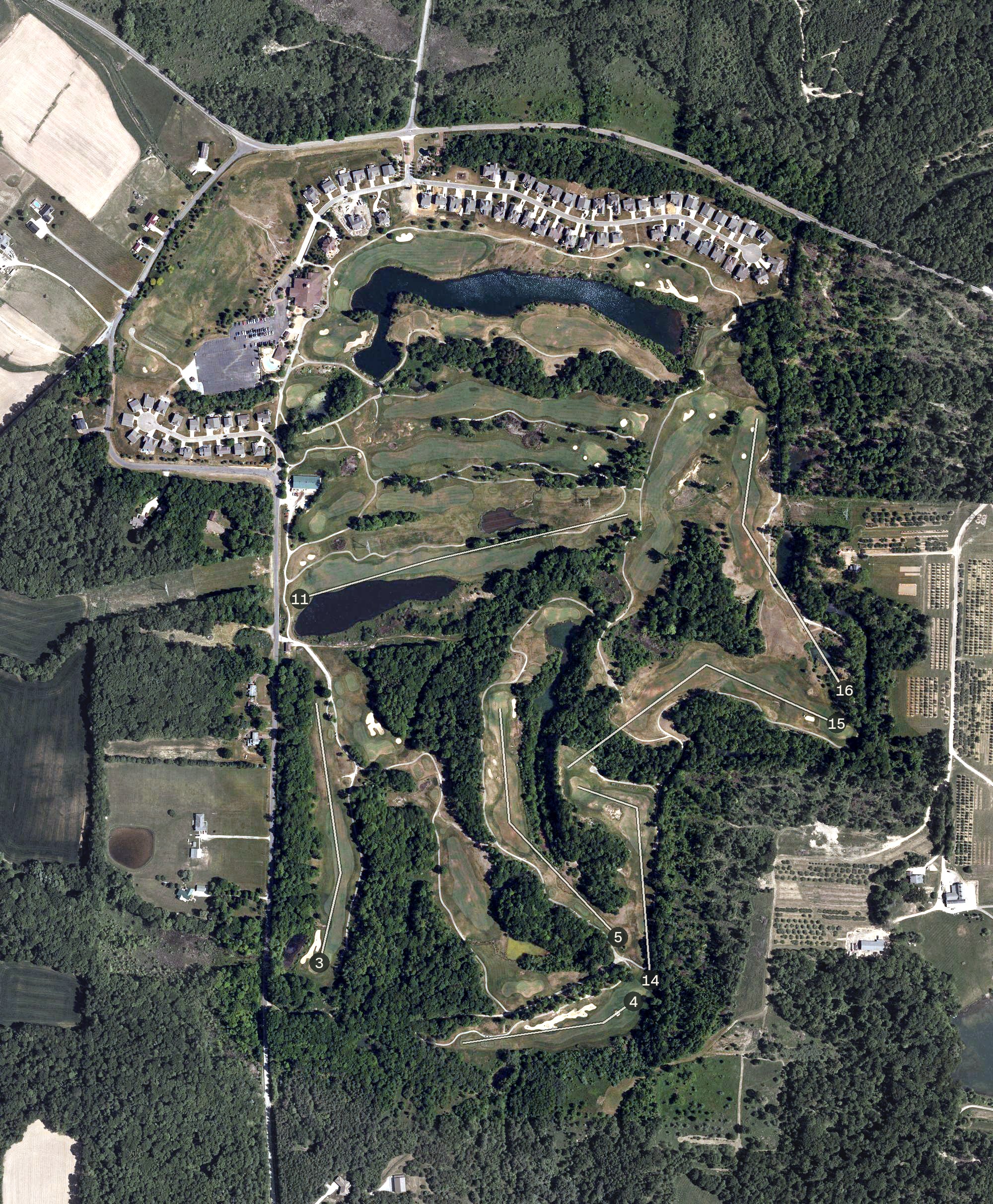 Aerial view of The Quarry Golf Club, OH