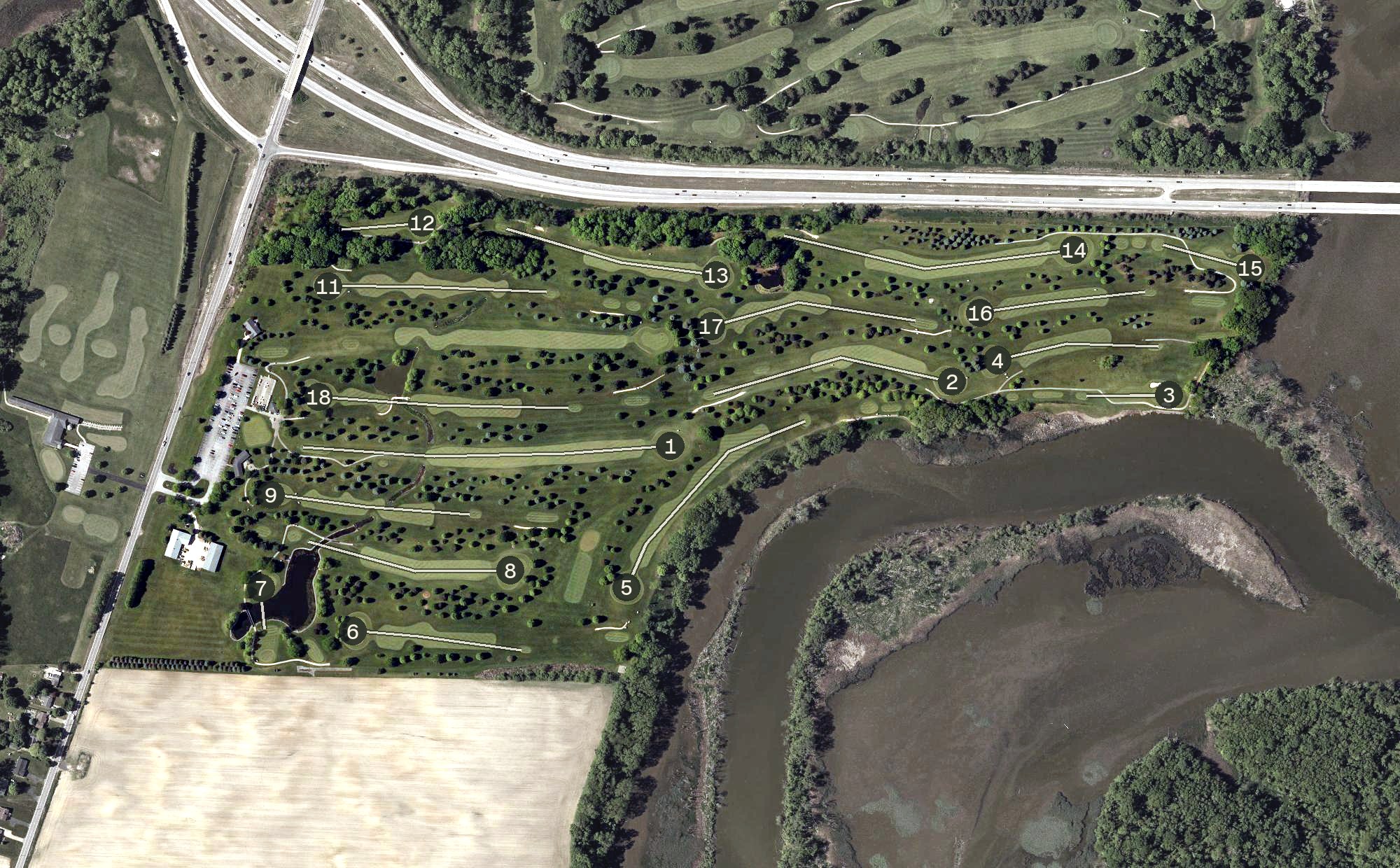 Aerial view of Thunderbird South, OH