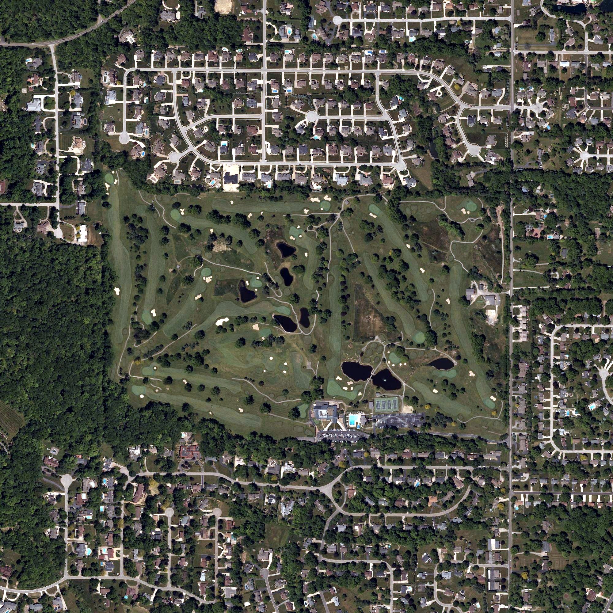 Aerial view of Tippecanoe Country Club, OH
