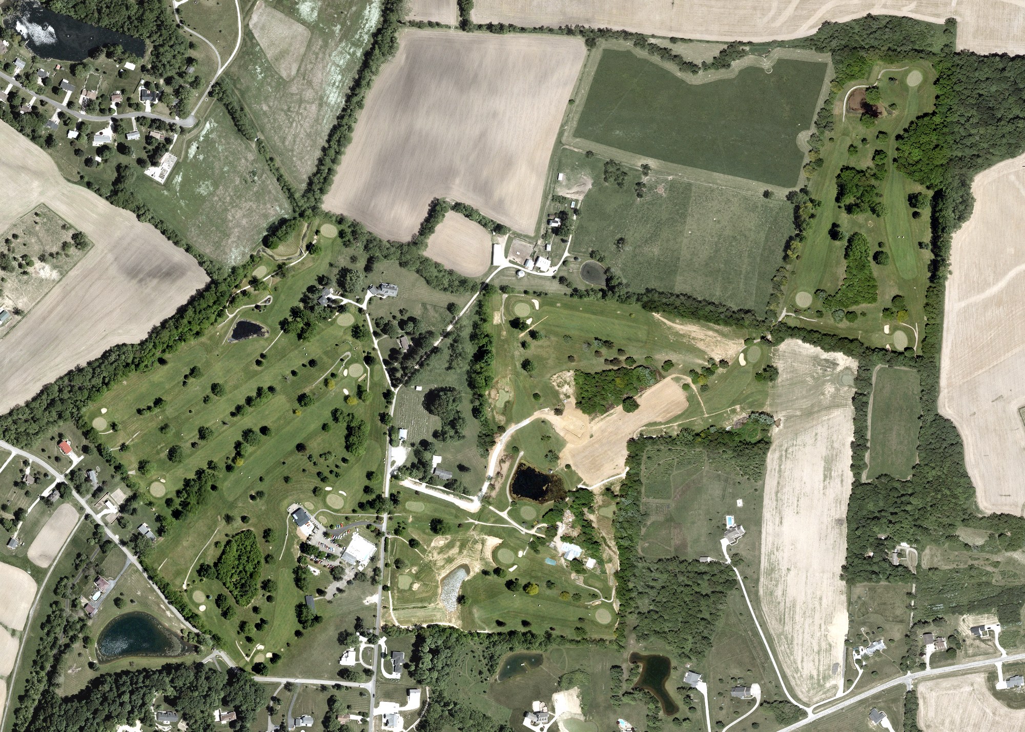 Aerial view of Valley View Golf Course, OH