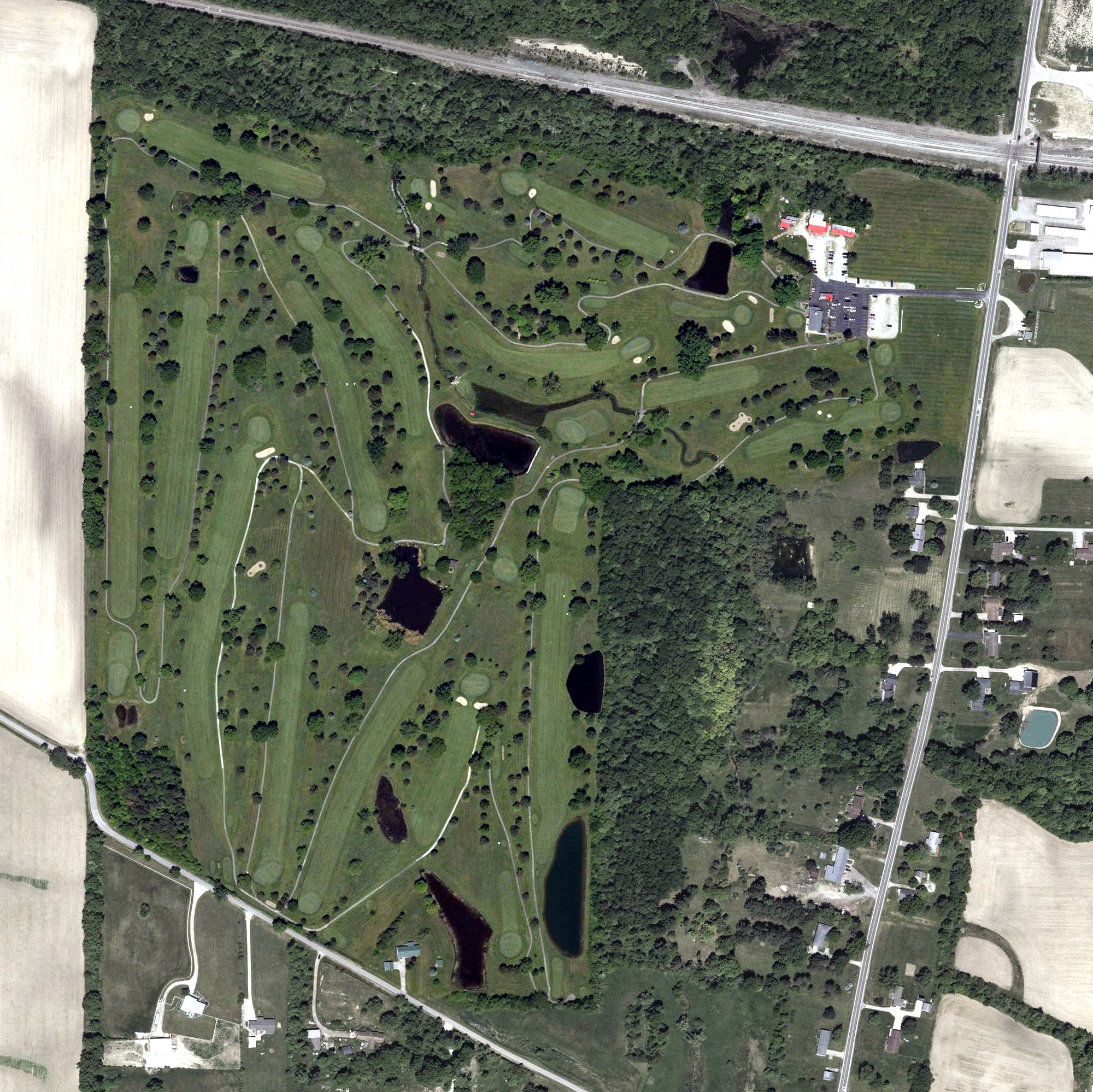 Aerial view of Valley View Golf Course, OH