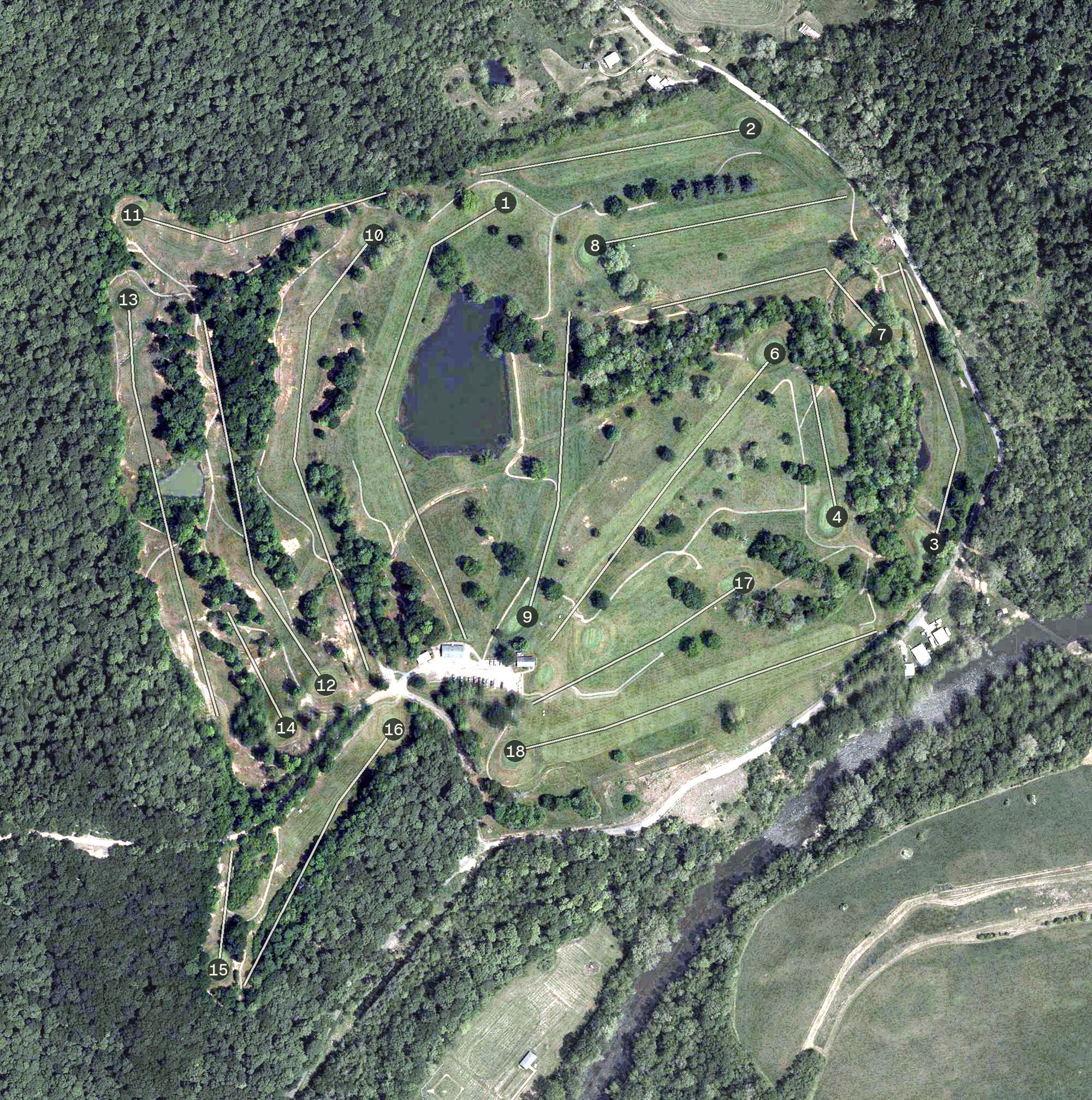 Aerial view of Valley Vista Golf Course, OH
