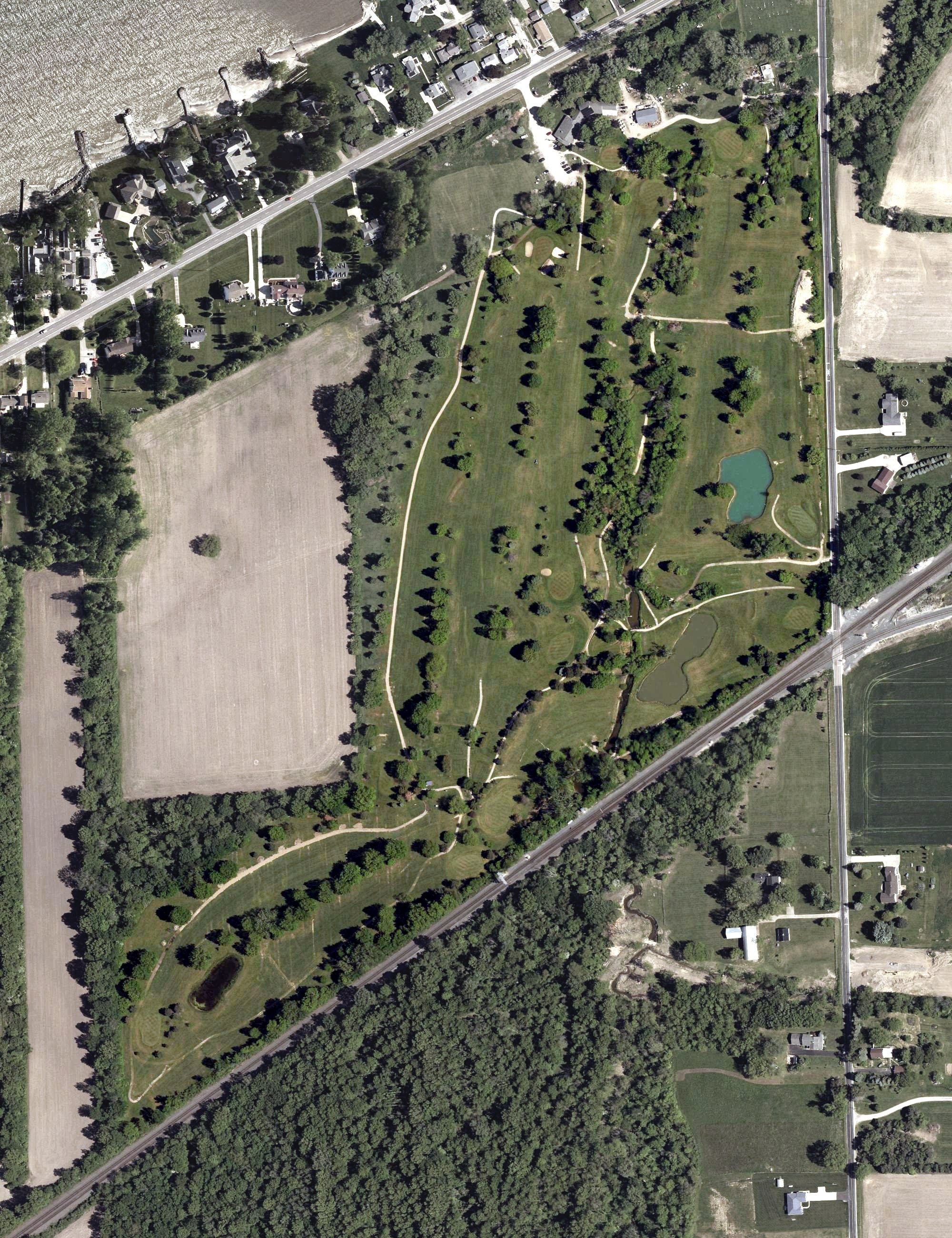 Aerial view of Vermilion Golf Course, OH
