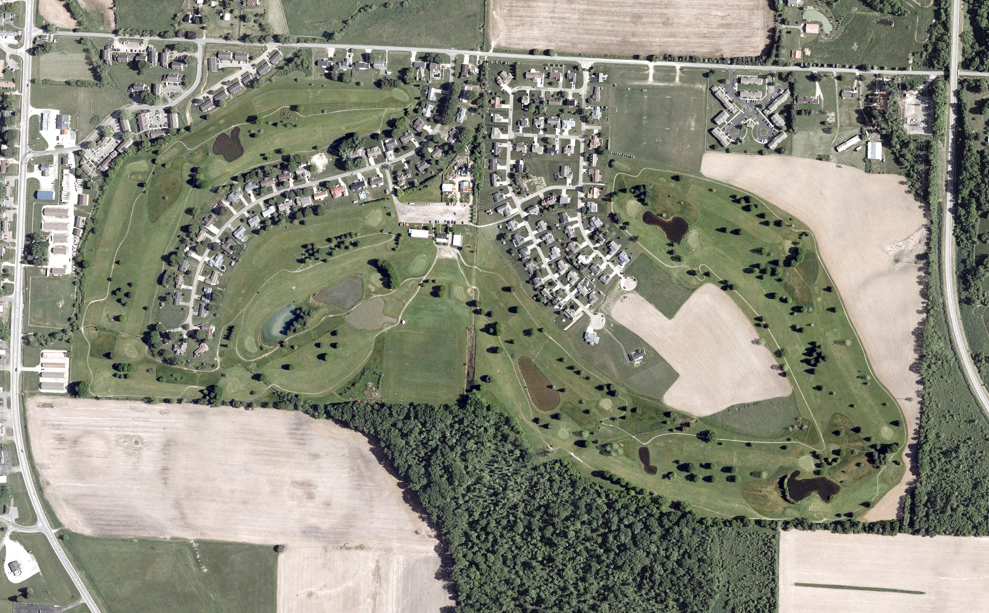 Aerial view of Vista Golf Course, OH