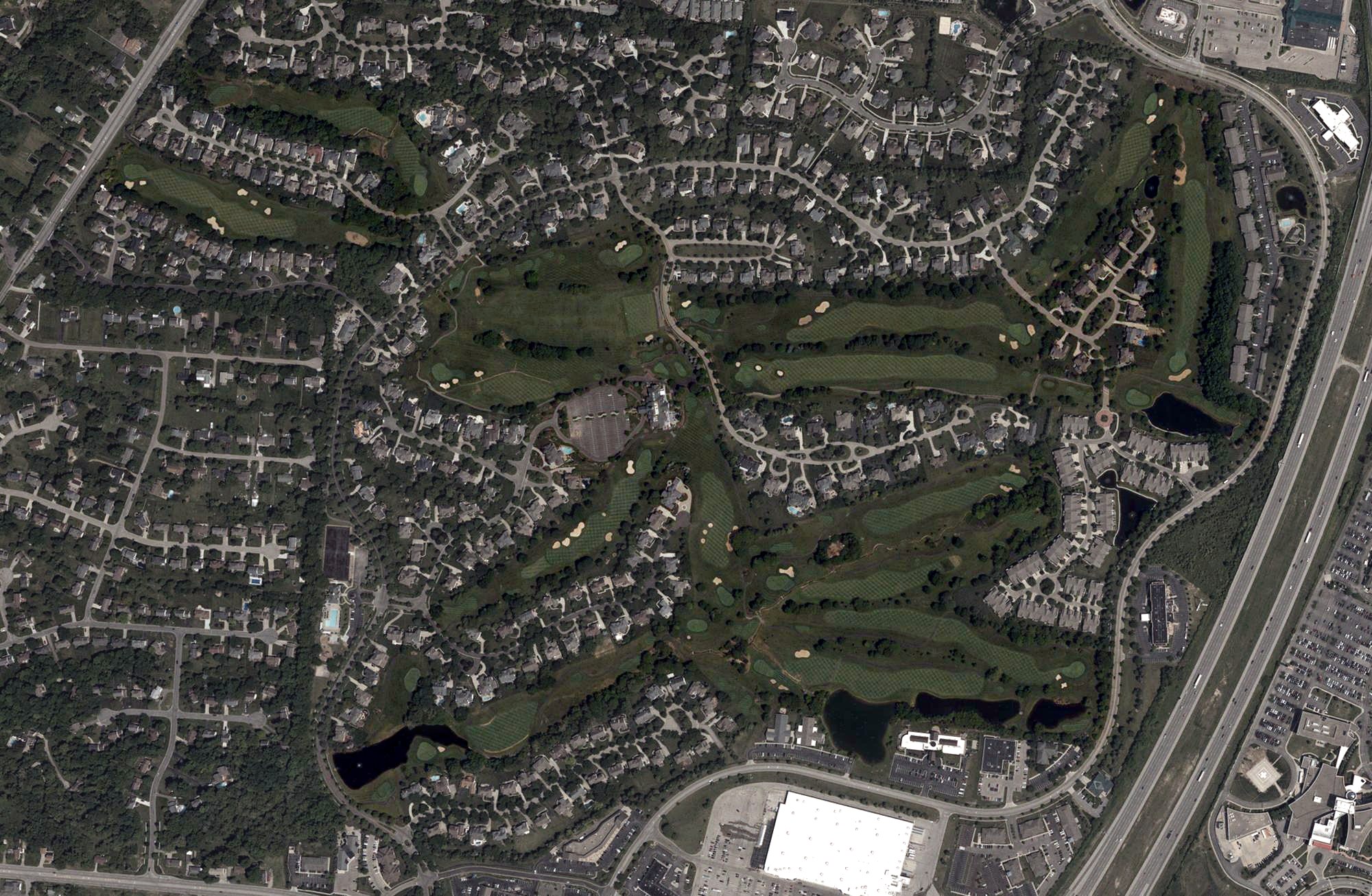 Aerial view of Wetherington Golf & Country Club, OH