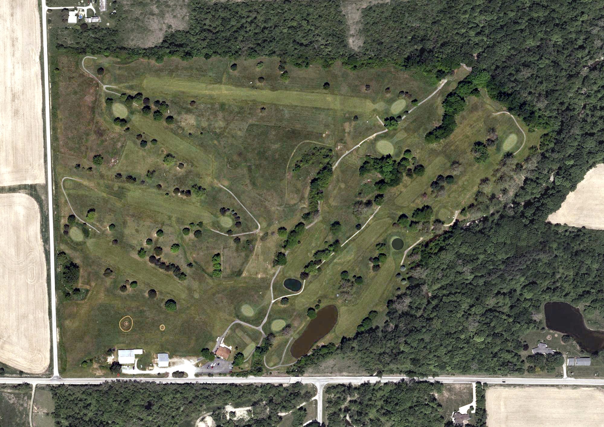 Aerial view of Willard Golf Club, OH