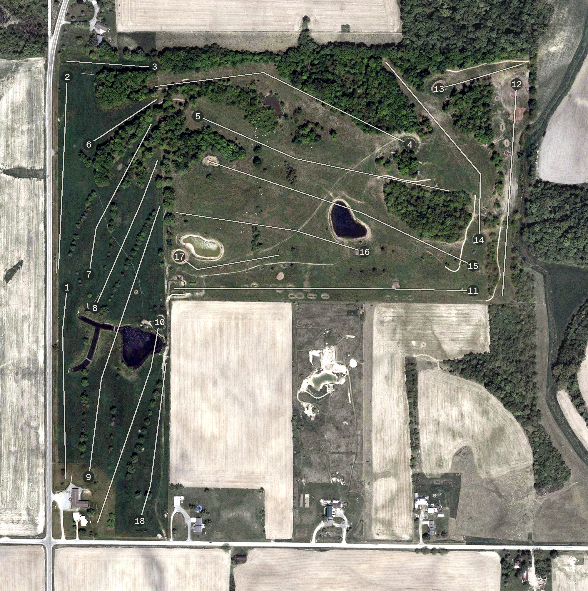 Aerial view of Windwood Hollow Golf Course, OH