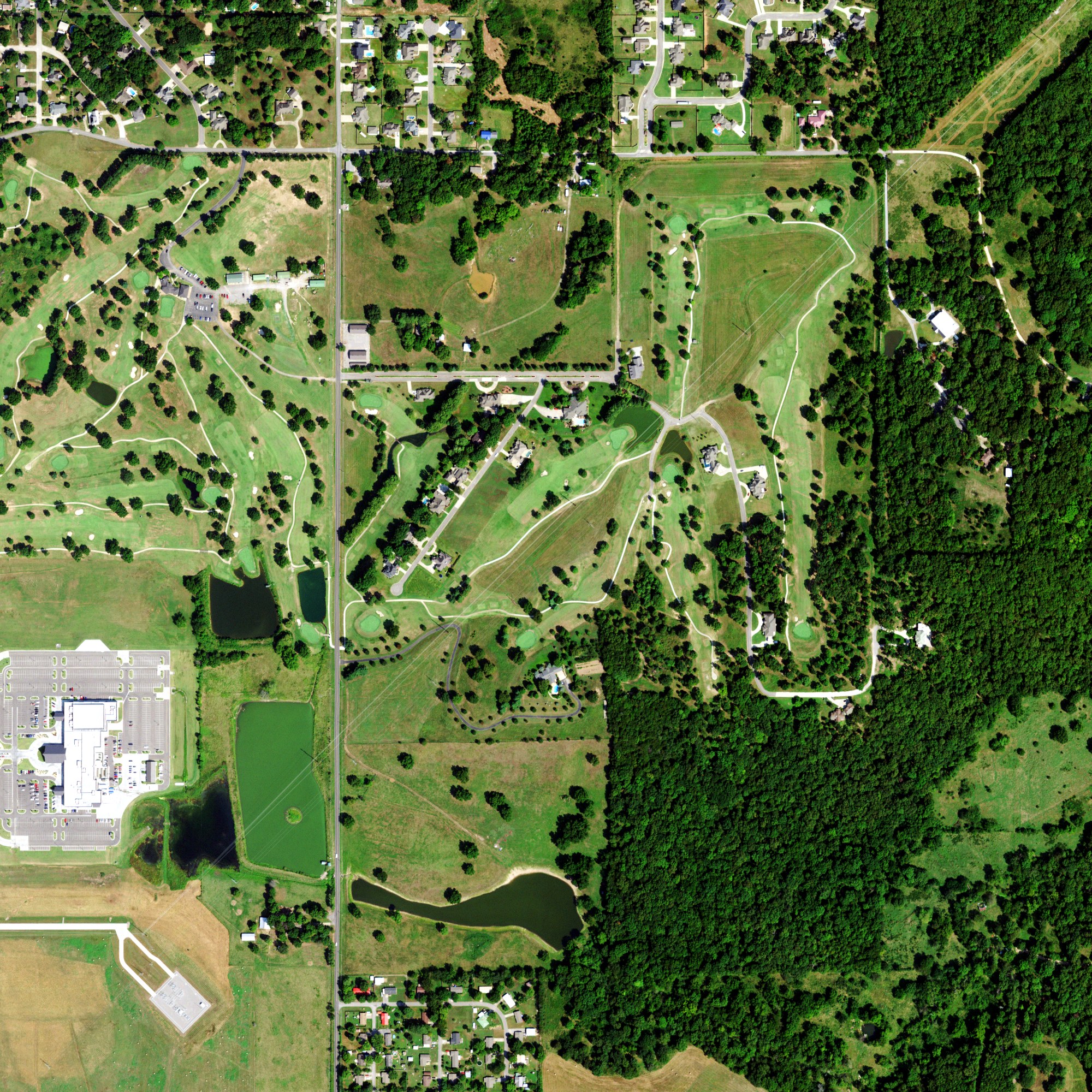 Aerial view of Cherokee Springs Golf Club, OK
