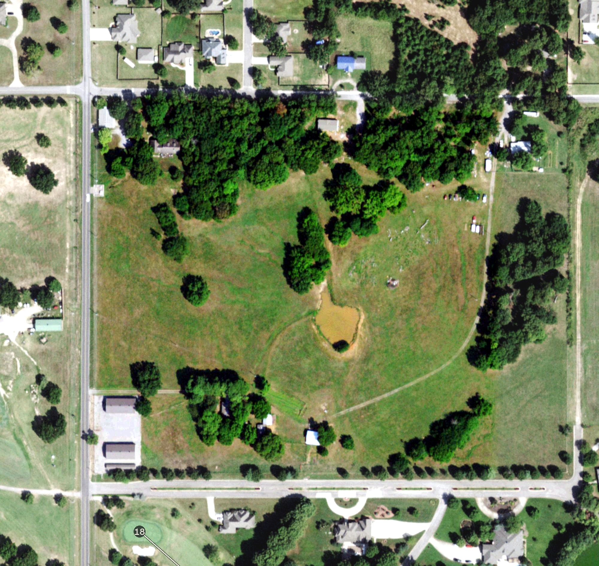 Aerial view of Cherokee Springs Golf Club, OK