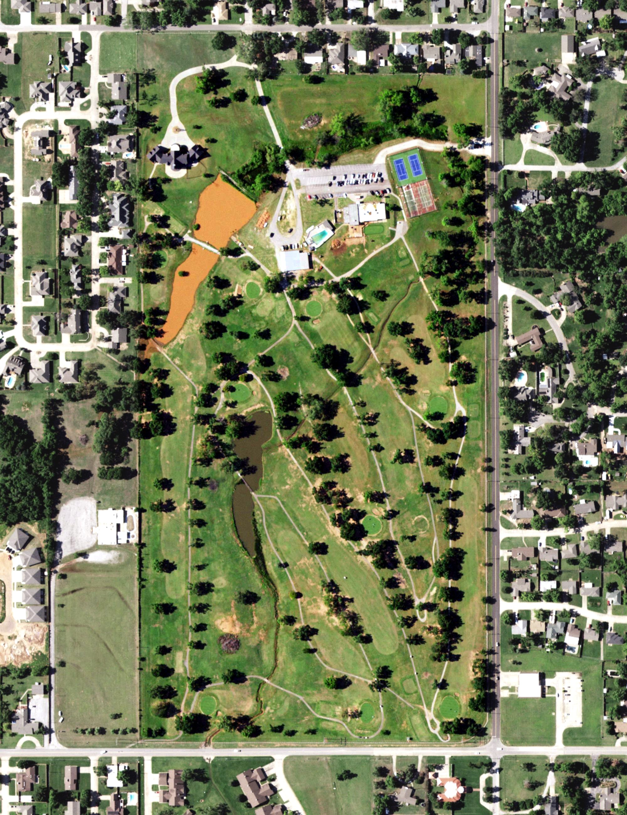 Aerial view of Chickasha Golf & Country Club, OK