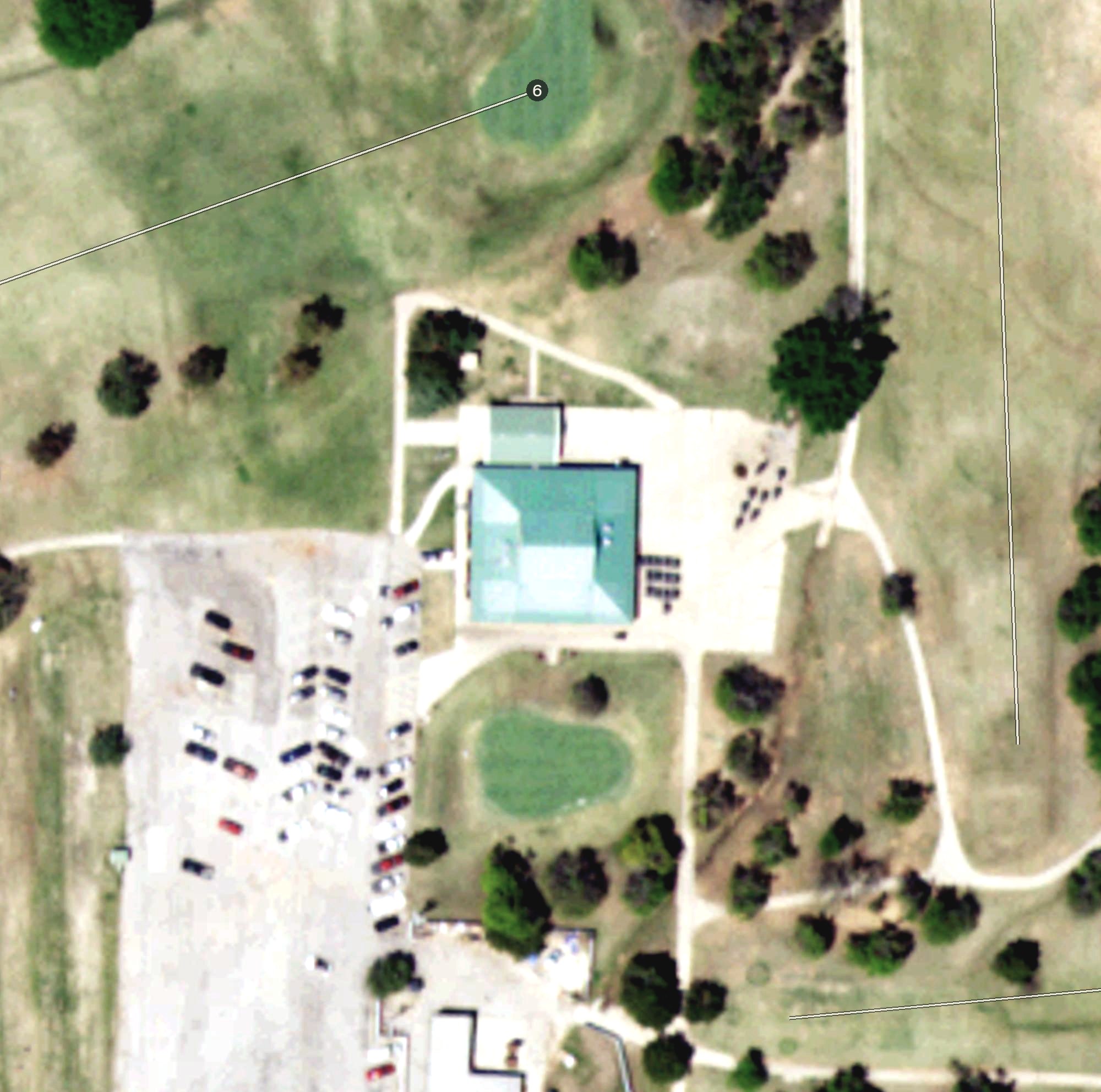 Aerial view of Choctaw Creek, OK