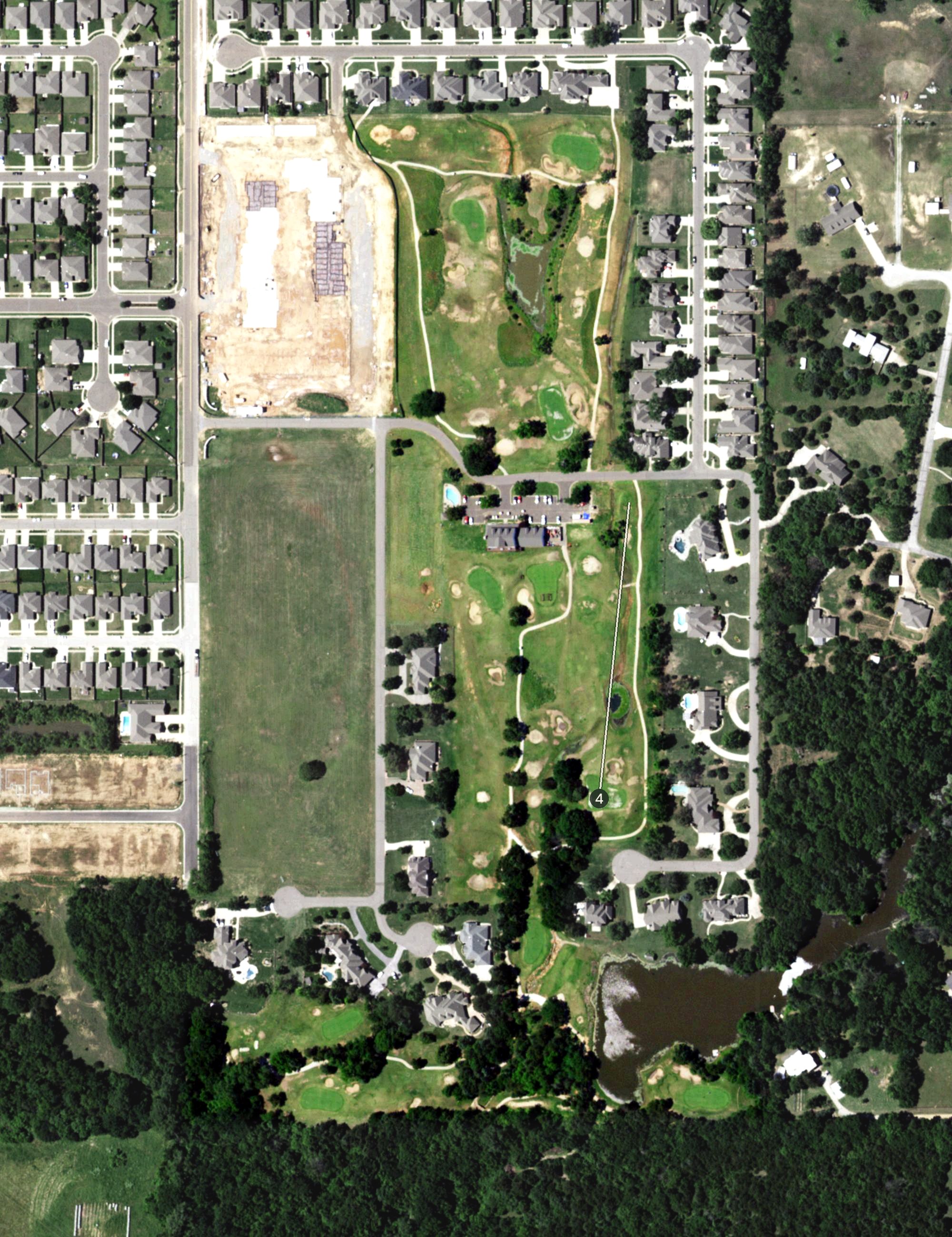 Aerial view of Cobblestone Creek Golf Course, OK