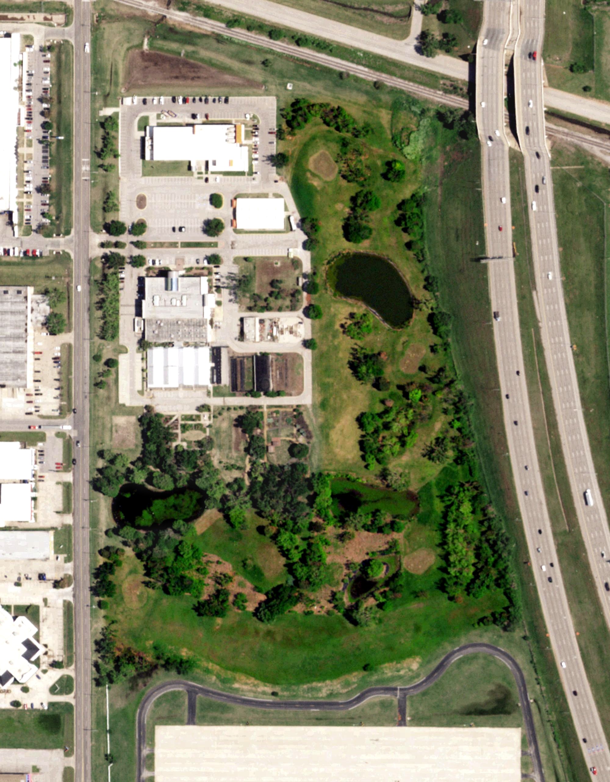 Aerial view of Five-Hole Golf Course, OK