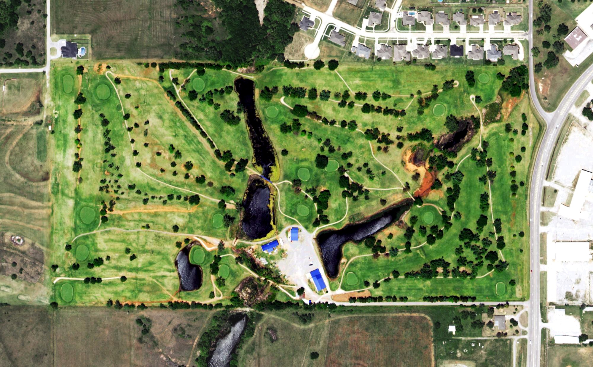 Aerial view of Generations Golf Course, OK
