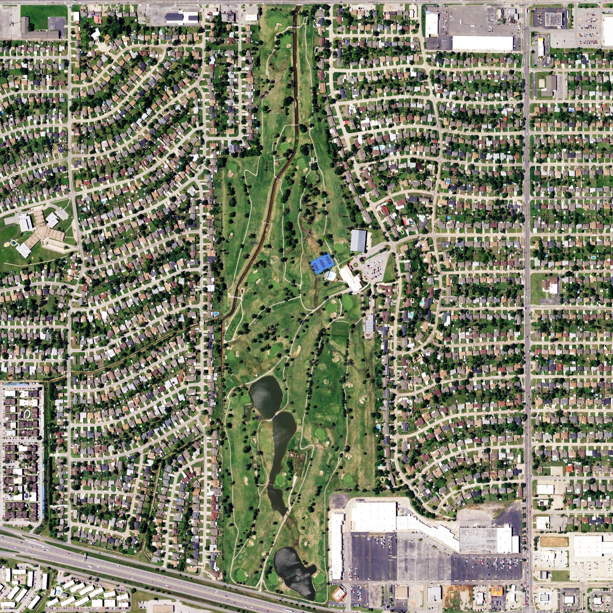Aerial view of Hidden Trails Golf & Country Club, OK