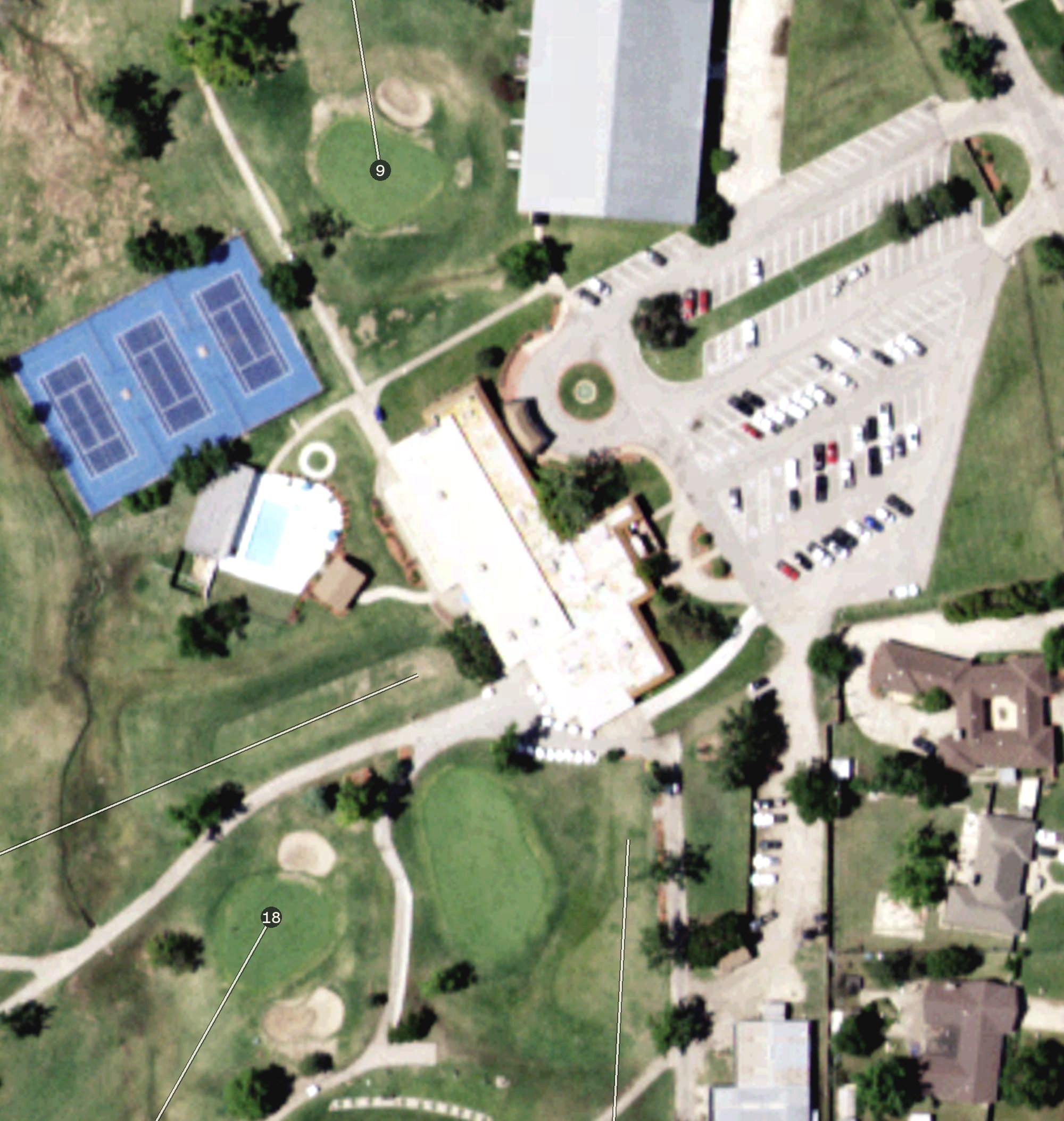Aerial view of Hidden Trails Golf & Country Club, OK
