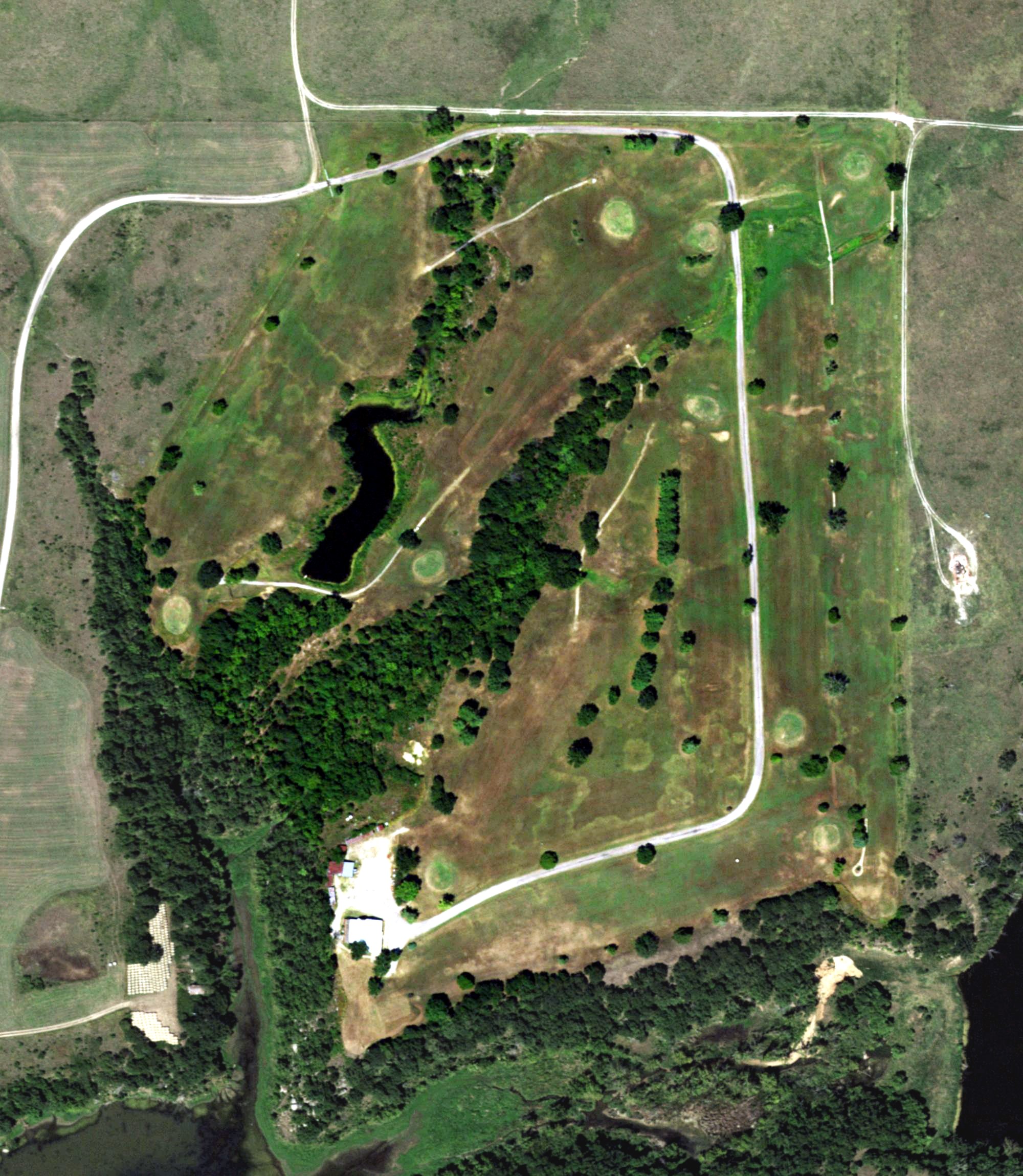 Aerial view of Kah-Wah-C Country Club, OK
