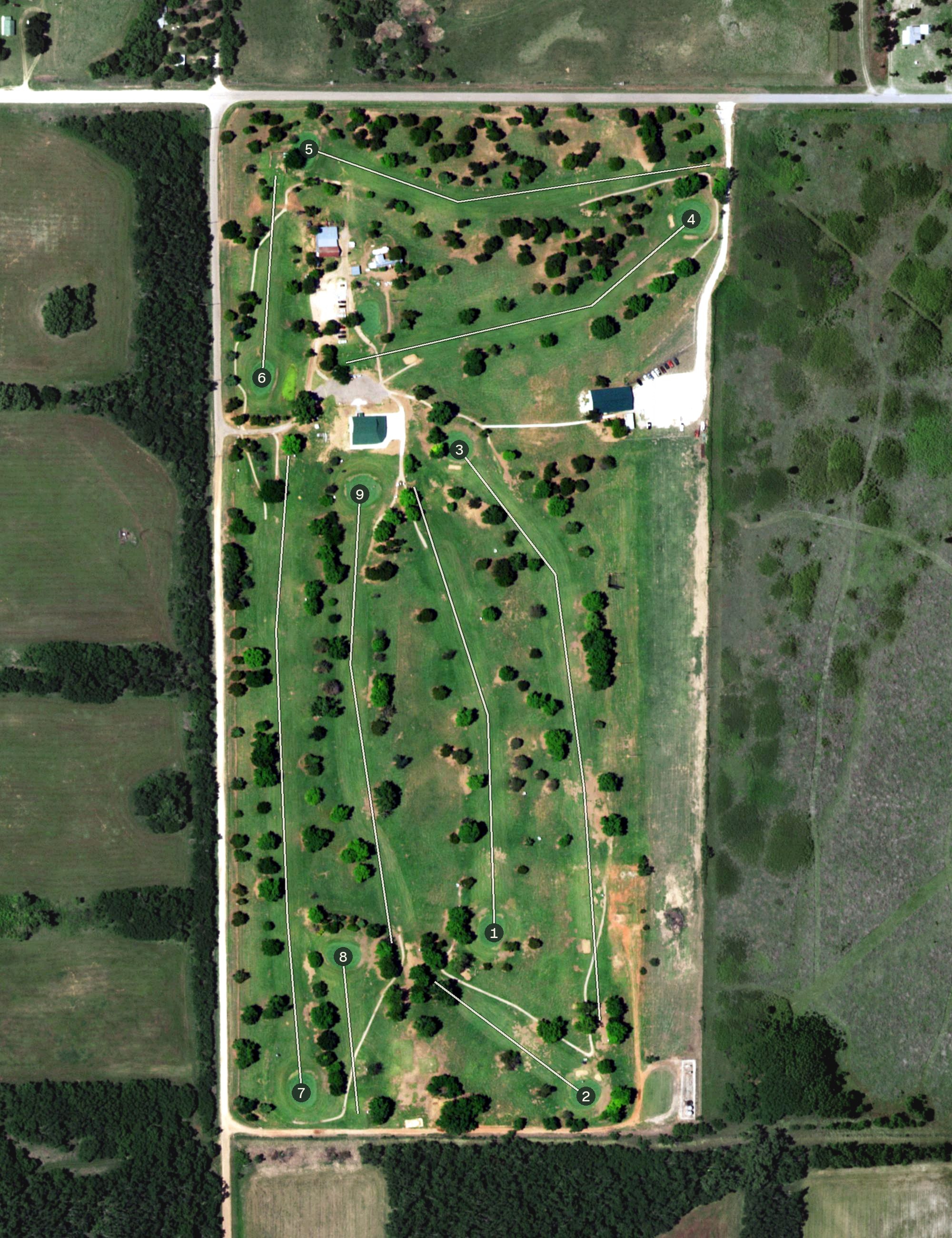 Aerial view of Legacy Golf Course, OK
