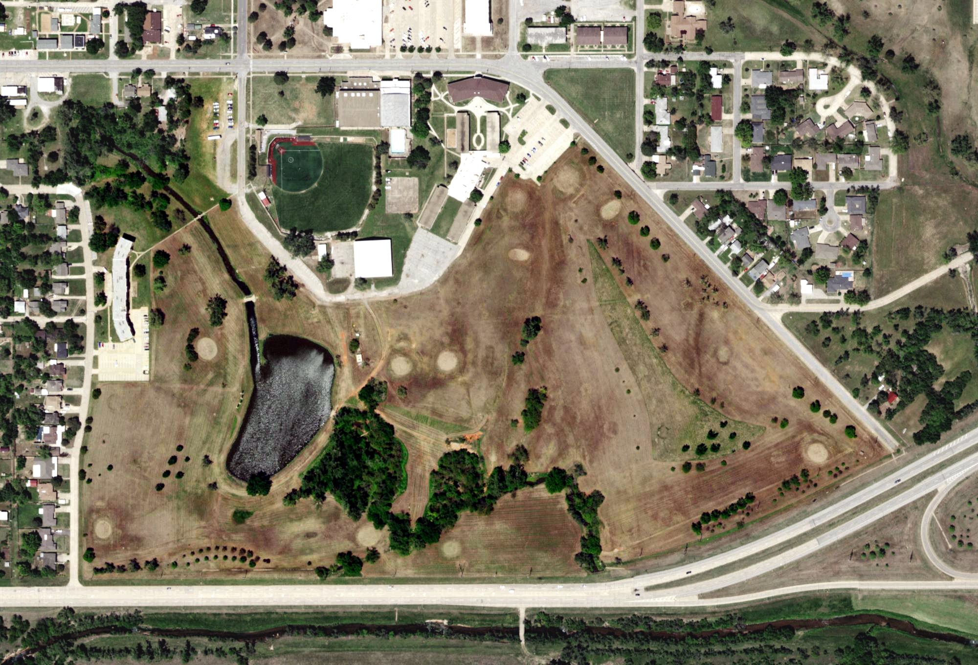 Aerial view of Northern Hills Golf Course, OK
