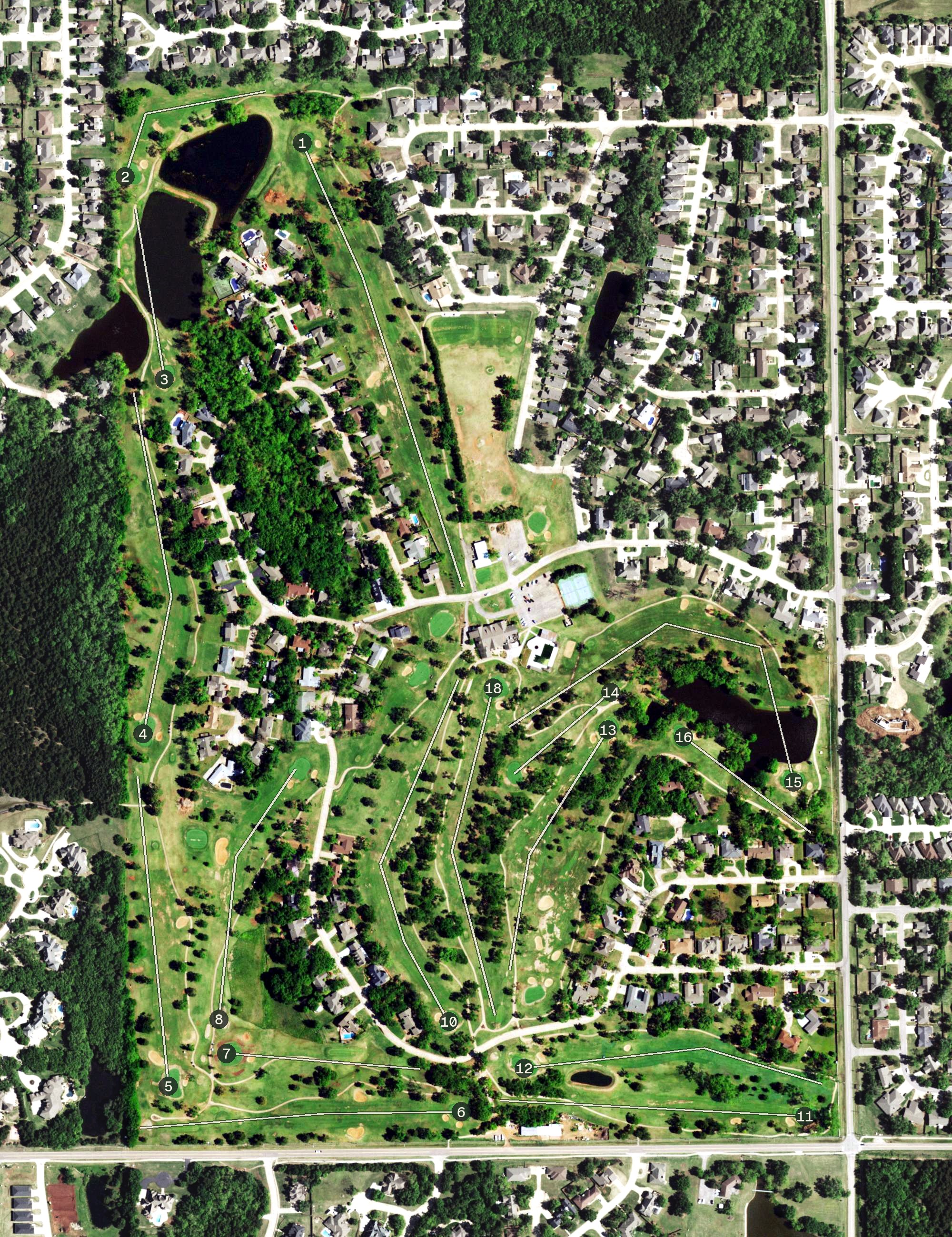Aerial view of Stillwater Golf And Country Club, OK