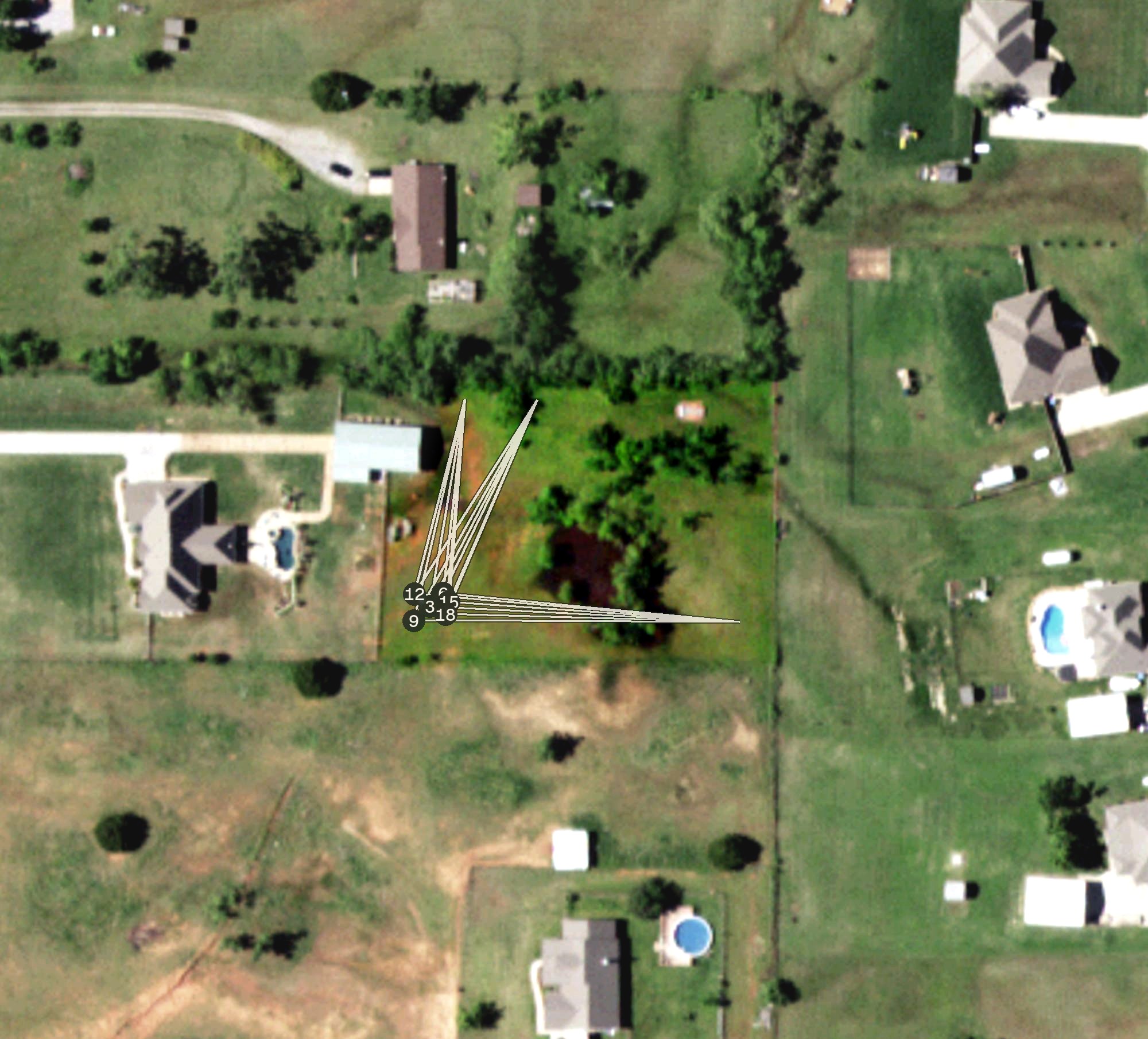 Aerial view of The Acre, OK