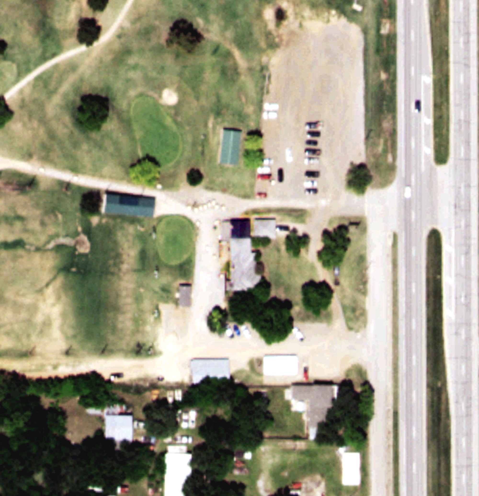 Aerial view of Twin Oaks Golf Club, OK