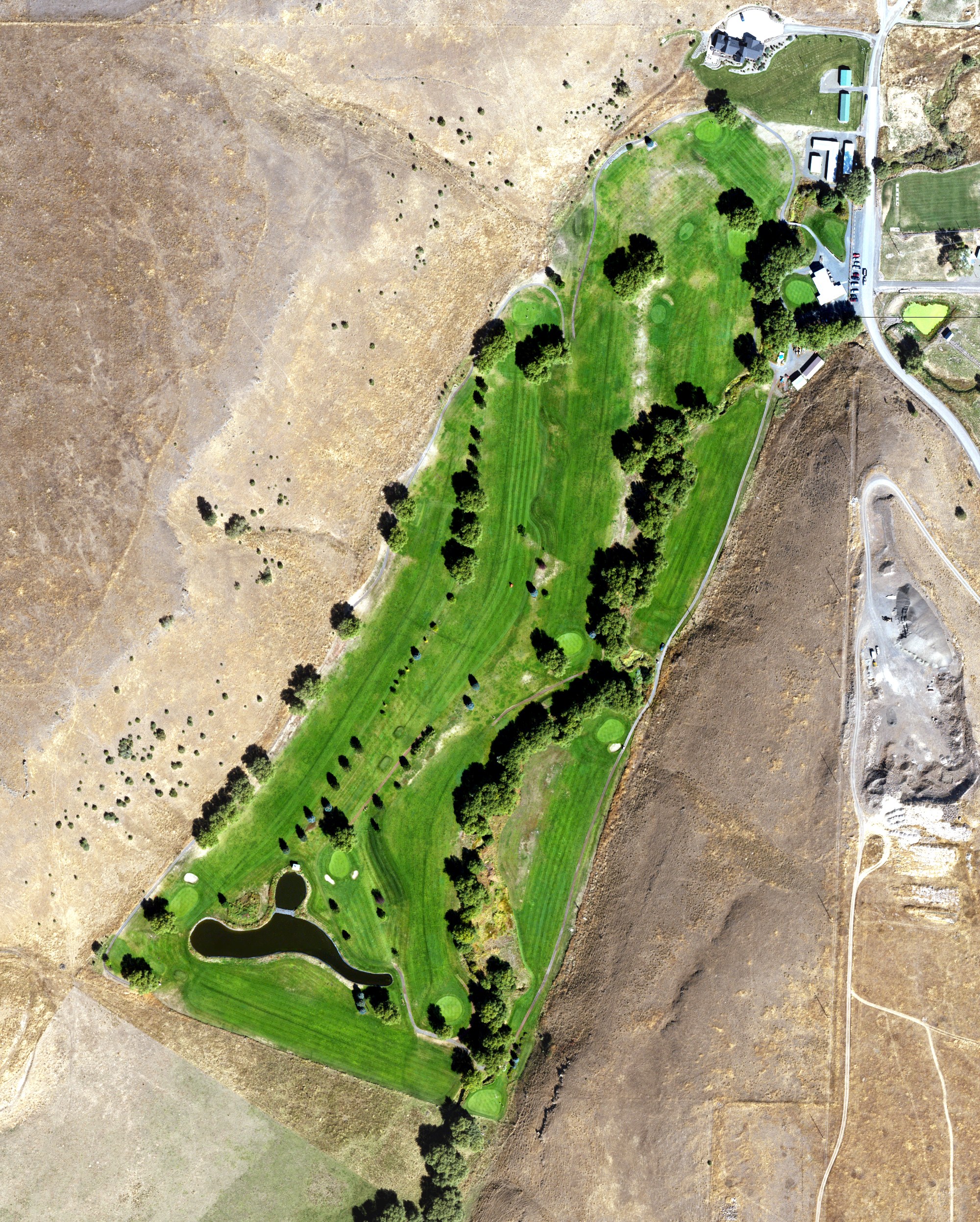 Aerial view of Alpine Meadows Golf Course, OR