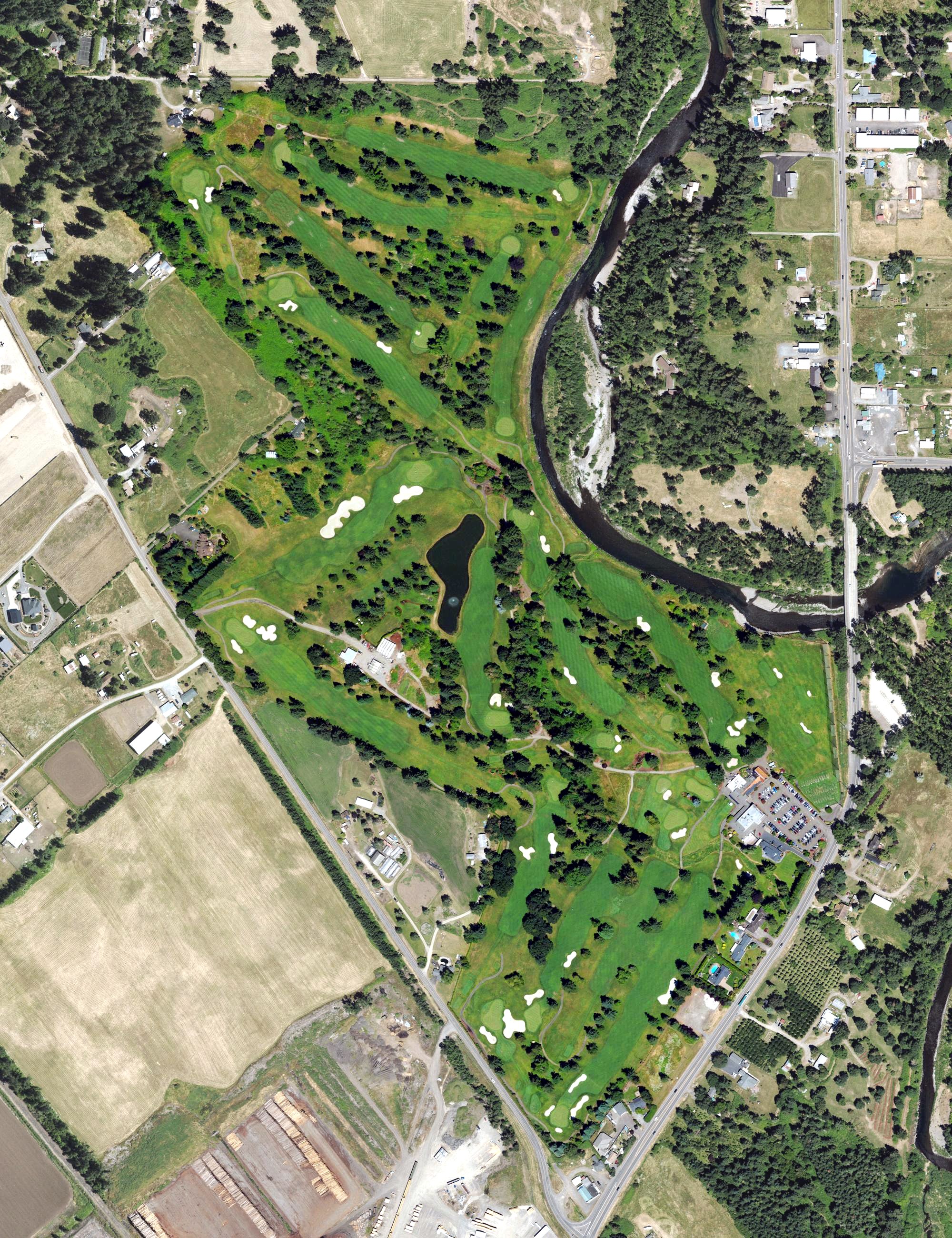 Aerial view of Arrowhead Golf Club, OR