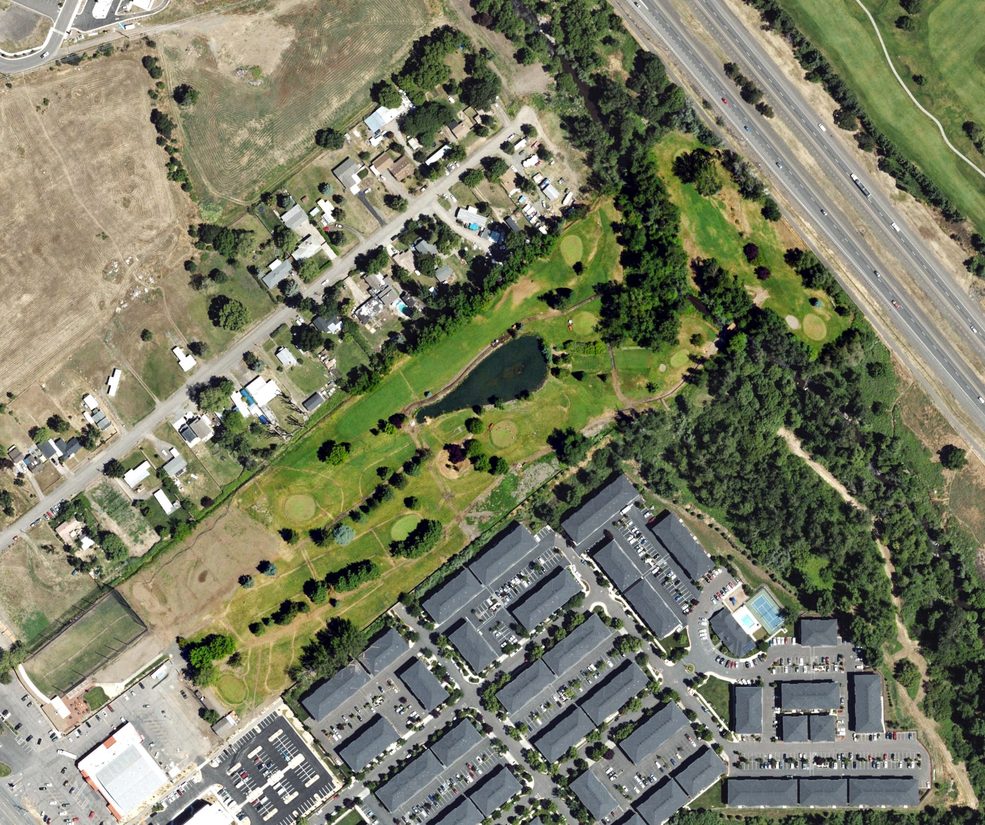 Aerial view of Bear Creek Golf Course, OR