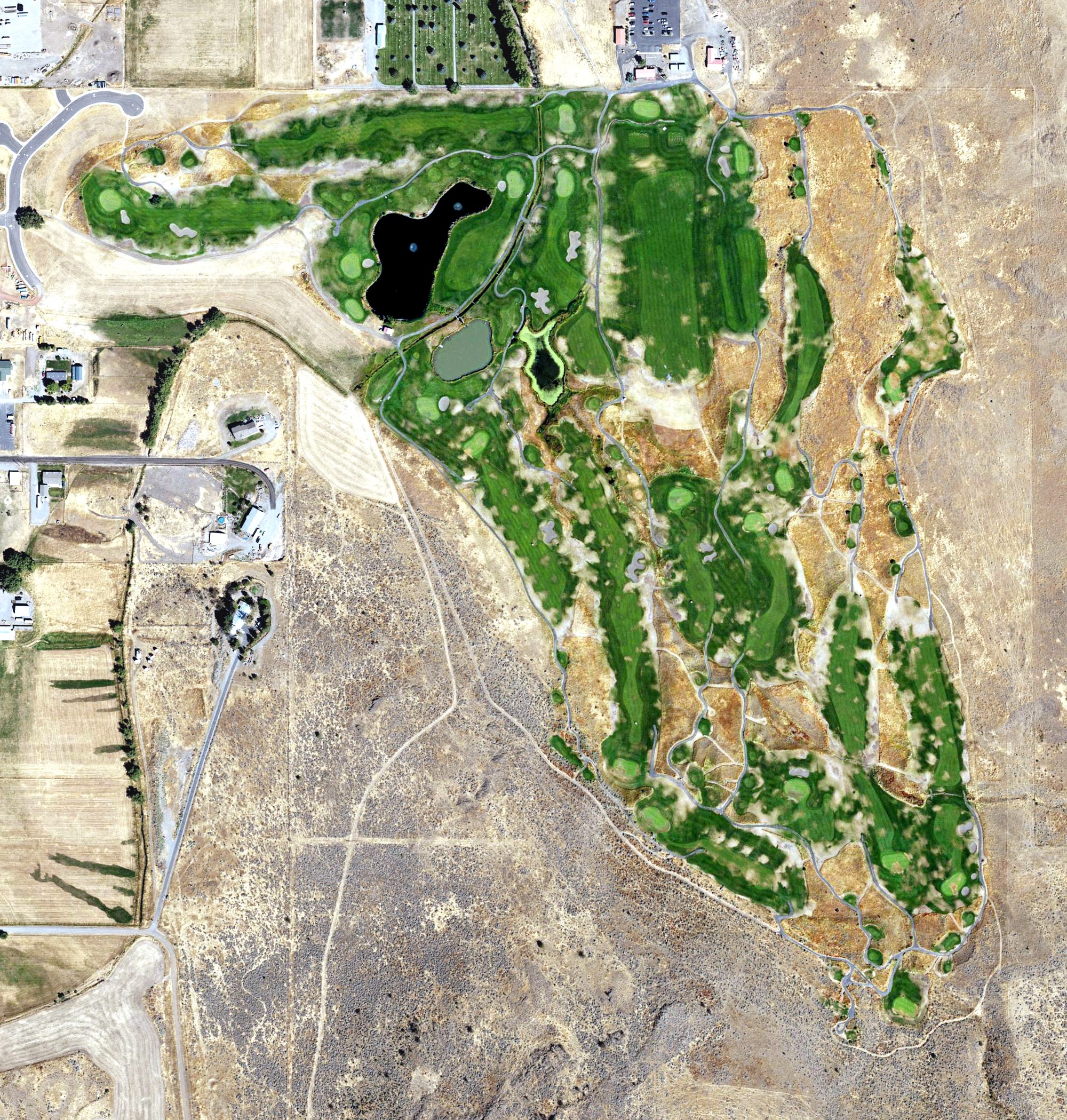 Aerial view of Buffalo Peak Golf Course, OR
